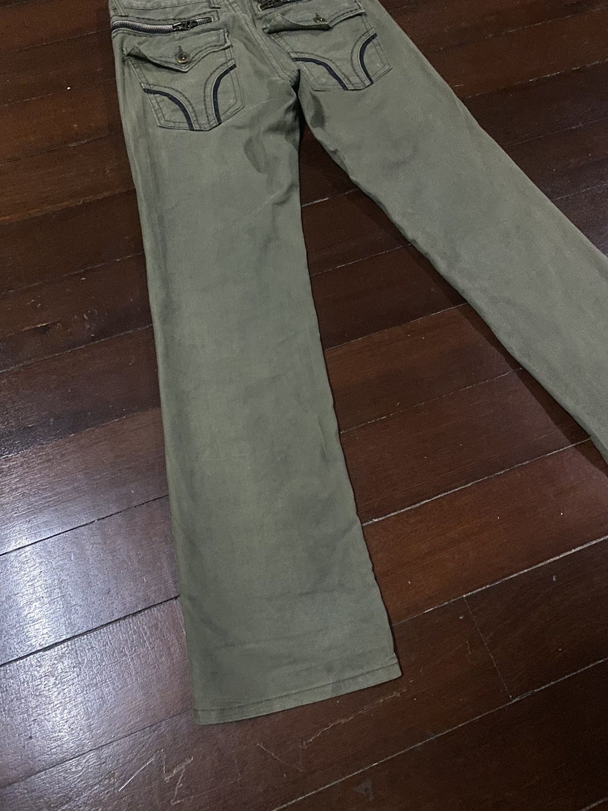If Six Was Nine × Japanese Brand FIRE LOLITA JEANS ZIPPER OLIVE Size US 35 - 12 Thumbnail