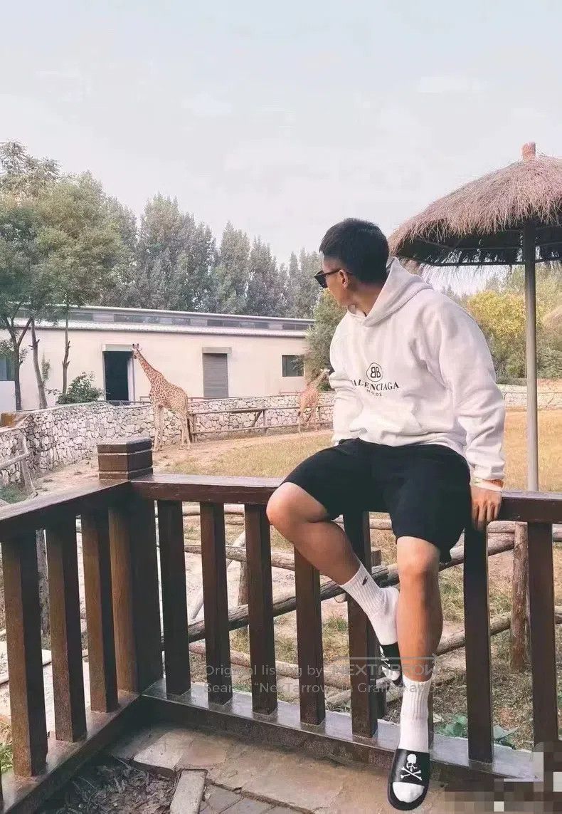Balenciaga Balenciaga Double B Printed Logo Hoodie, XL Size Size US XL / EU 56 / 4 - 8 Thumbnail