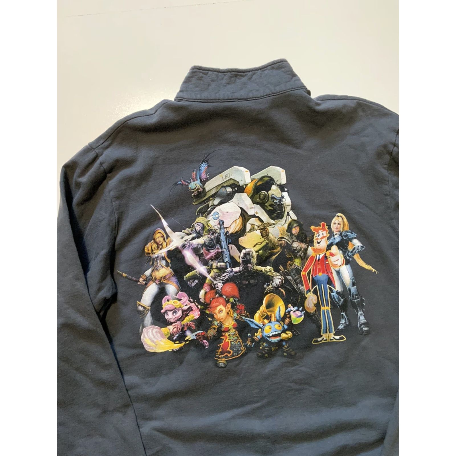 American Apparel VINTAGE Activision Blizzard Entertainment Call Of Duty Warcraft Gaming Track Jacket Mens L Gray 100% Cotton Activewear Jacket Size US L / EU 52-54 / 3 - 4 Thumbnail