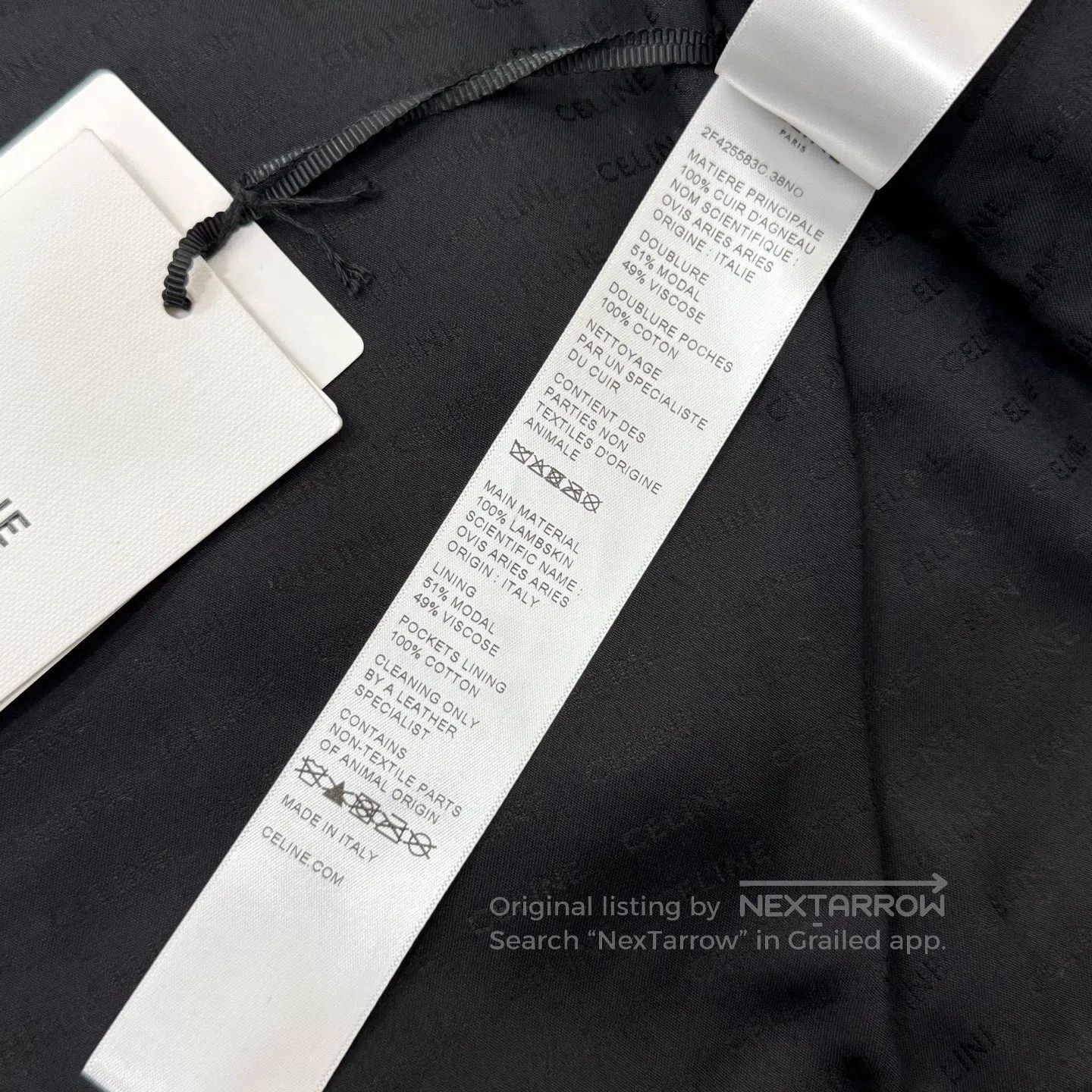 Celine CELINE Solid Color Round Neck Pocket Single-Breasted Leath Size XXS / US 00 / IT 34 - 6 Thumbnail