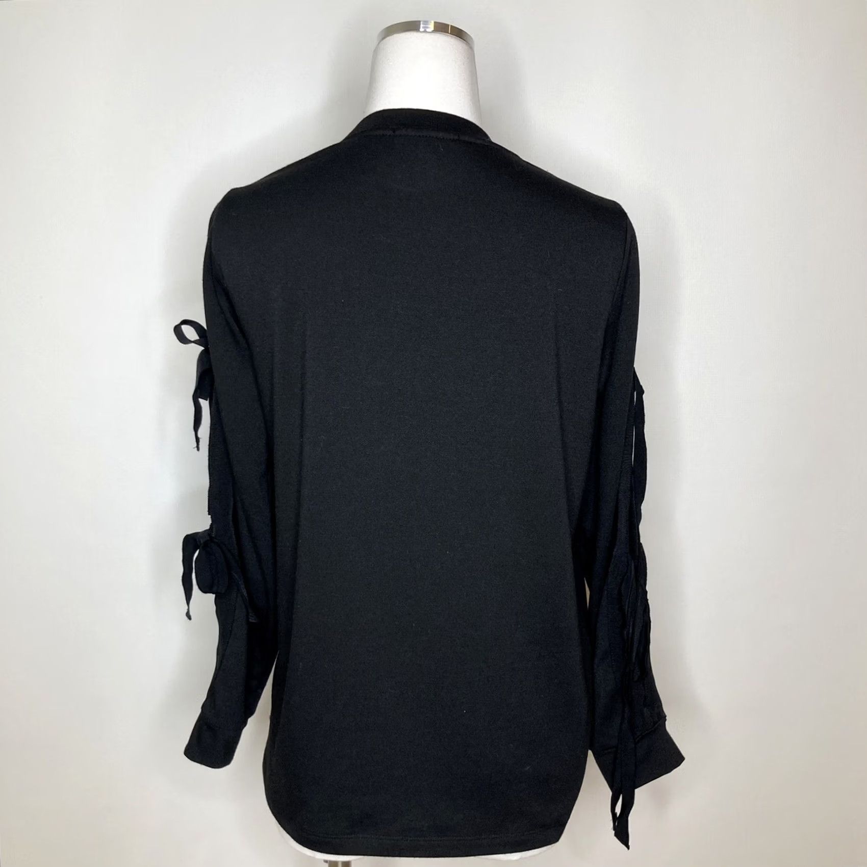 Vintage VINTAGE Pleione Black Ribbon Tie Long Sleeve Tunic Sweater? 0 Size M / US 6-8 / IT 42-44 - 3 Thumbnail