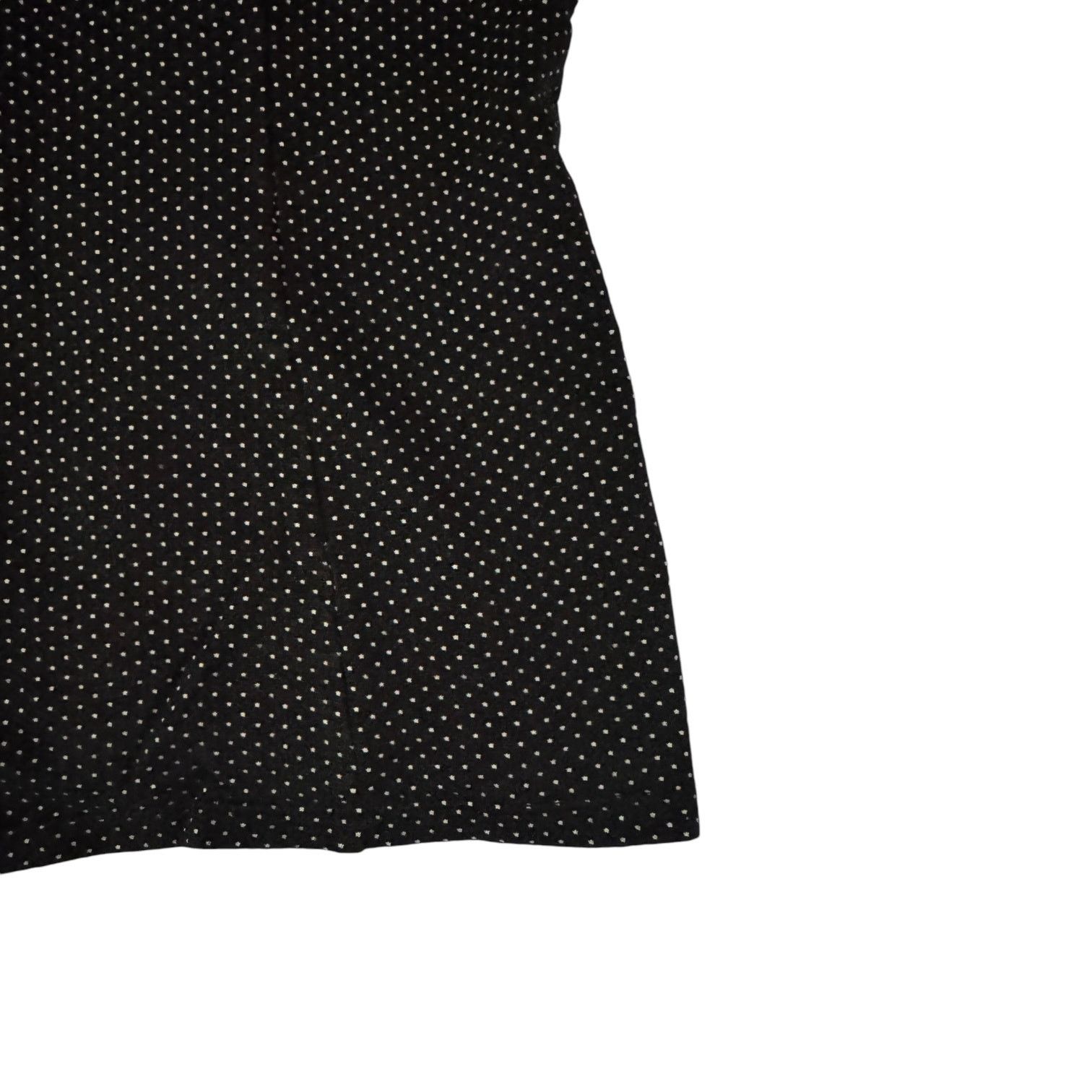 Ann Taylor Ann Taylor Black with White Dots Sleeveless Fitted Top Small Size S / US 4 / IT 40 - 4 Thumbnail