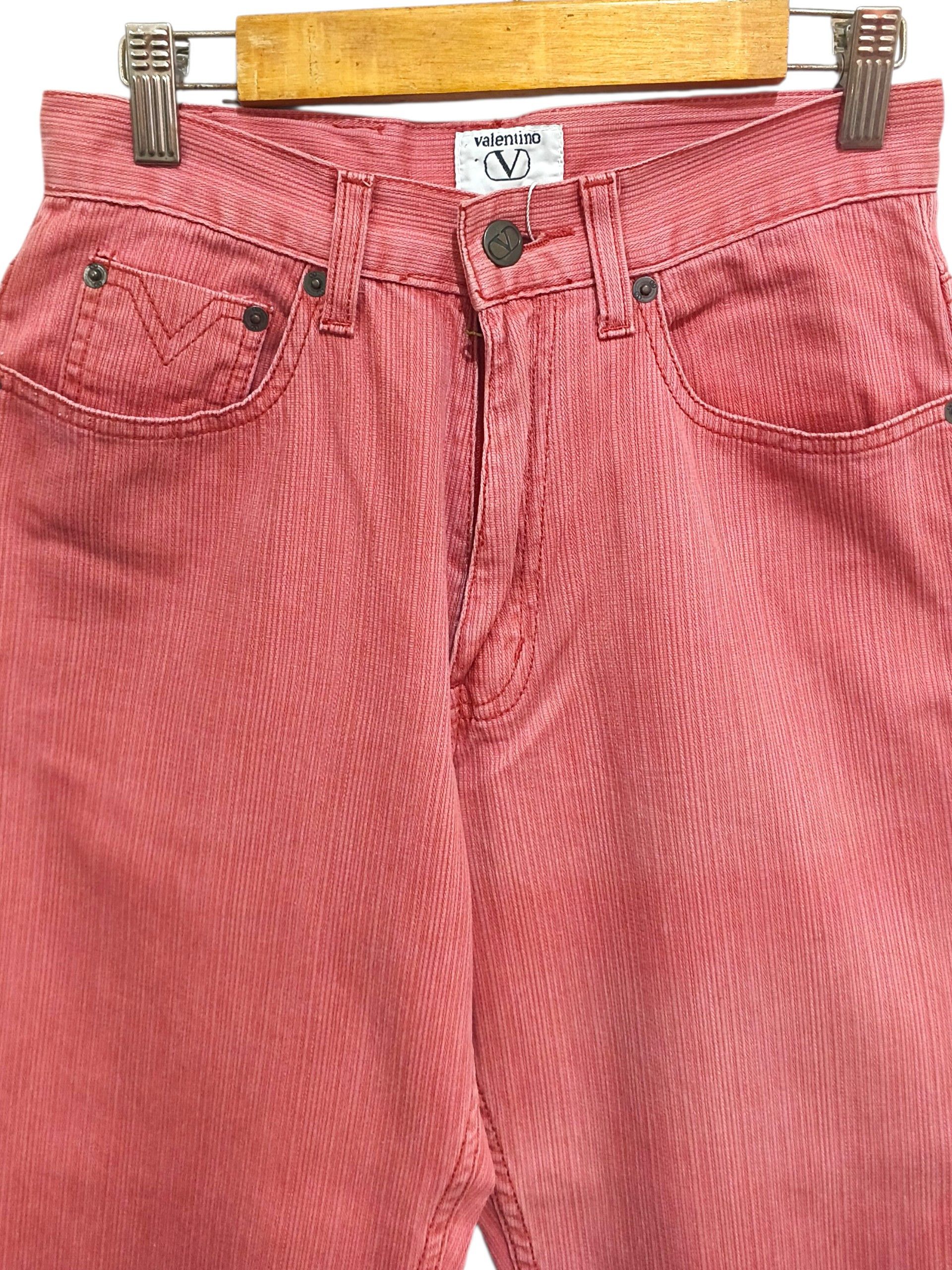 Valentino Vintage Valentino Jeans Straight Fit Pink Denim Size 26" / US 2 / IT 38 - 3 Thumbnail