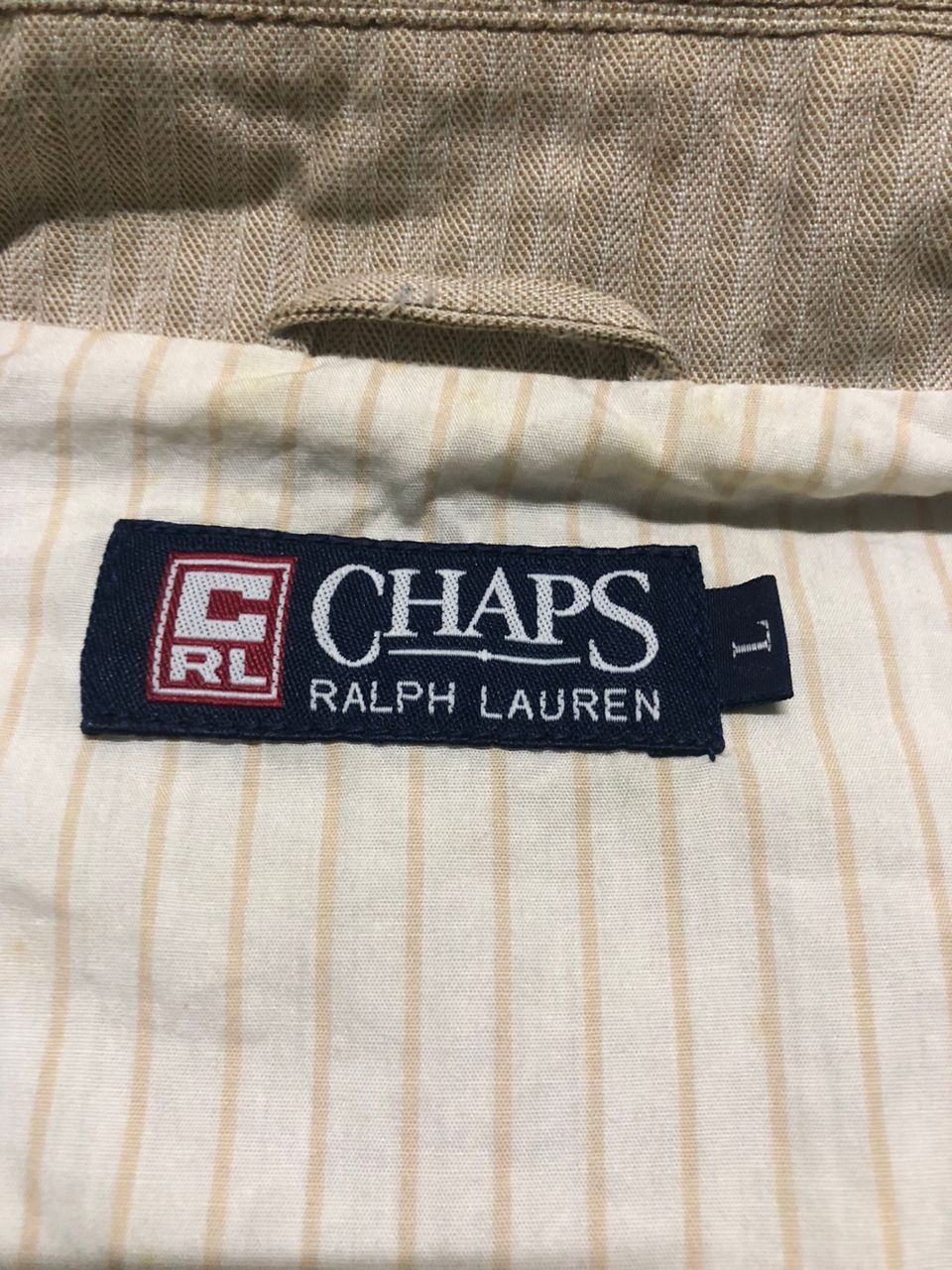 Chaps × Chaps Ralph Lauren × Ralph Lauren Vintage Chaps Ralph Lauren Stripes Light Jacket Cotton Size US L / EU 52-54 / 3 - 17 Thumbnail