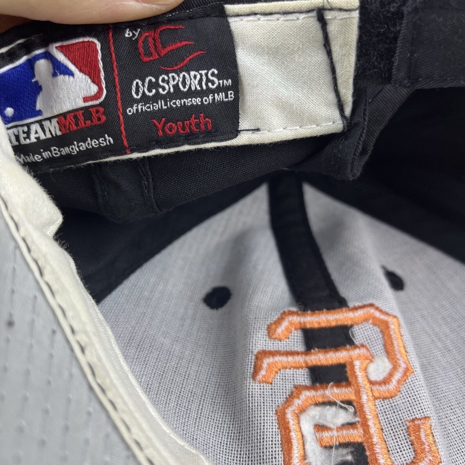 Other San Francisco Giants YOUTH Hat Black Hat Adjustable Black YO Size ONE SIZE - 19 Thumbnail