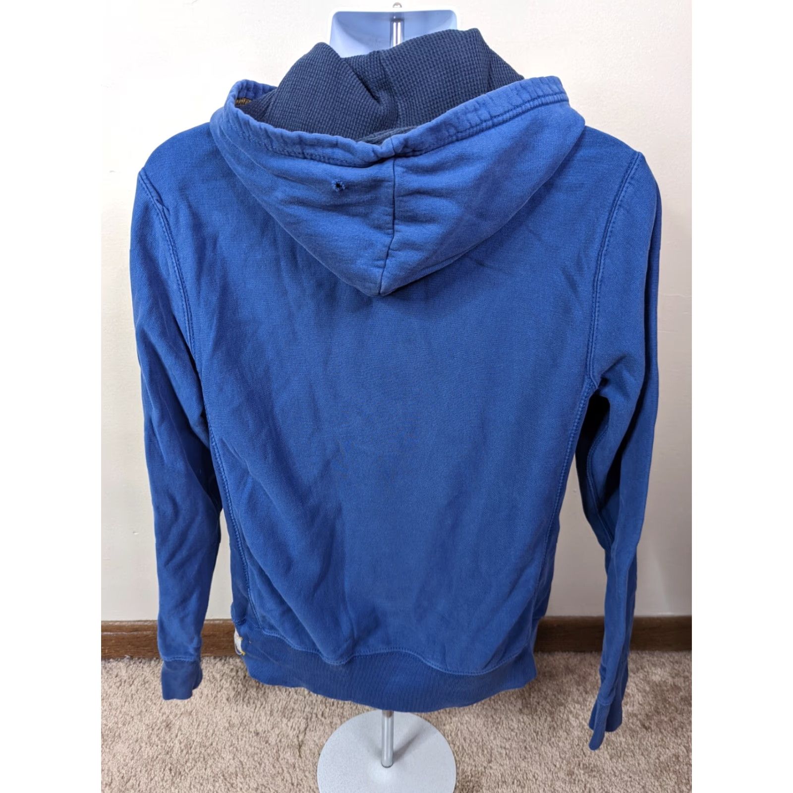 Vintage American Eagle Hoodie Pullover Sweatshirt Blue Embroidered Size L Mens Size US L / EU 52-54 / 3 - 3 Thumbnail