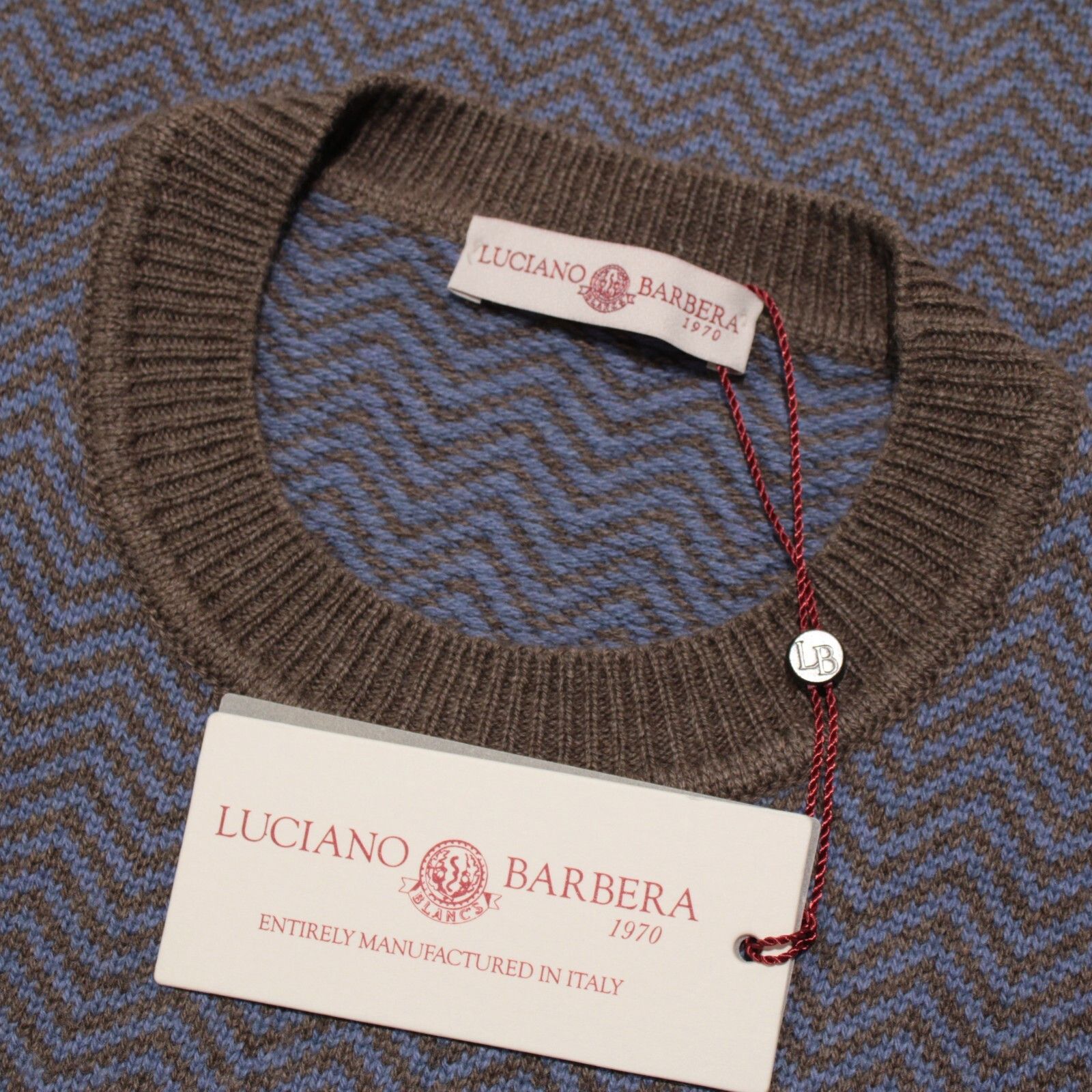 Luciano Barbera Luciano Barbera Sweater Size US M in Blue Size US M / EU 48-50 / 2 - 1 Thumbnail