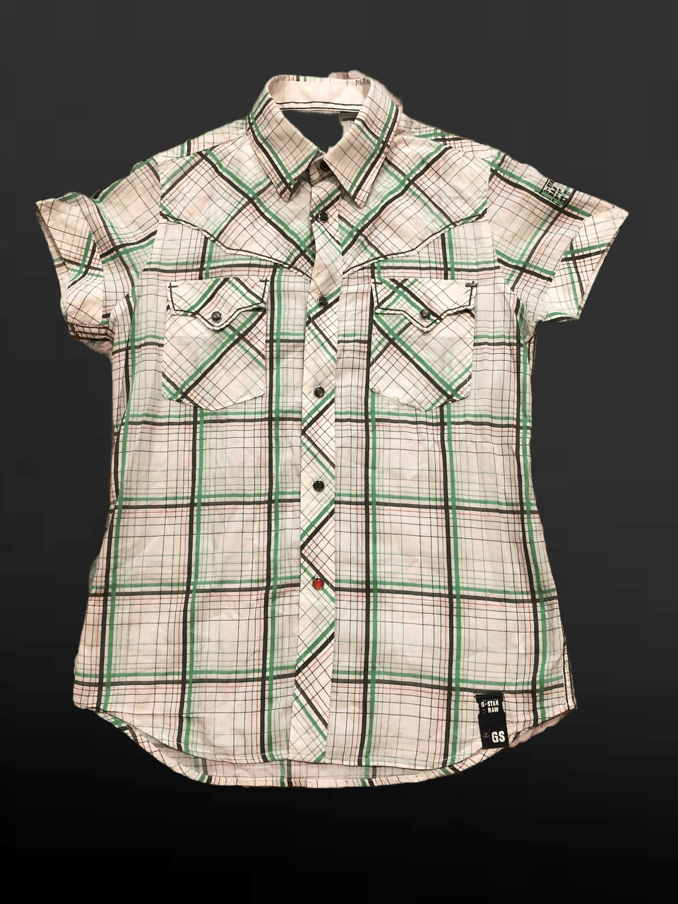 G-Star G-Star Vintage 90s Y2K Size Checked Short Sleeve Shirt Size US S / EU 44-46 / 1 - 1 Thumbnail