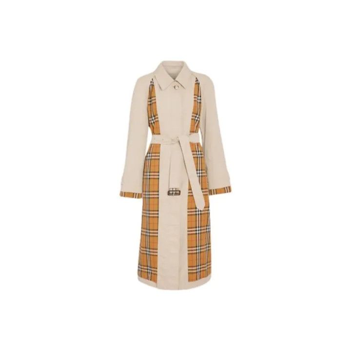 Burberry Burberry Color Block Long Coat for Women 0079 Size S / US 4 / IT 40 - 1 Thumbnail