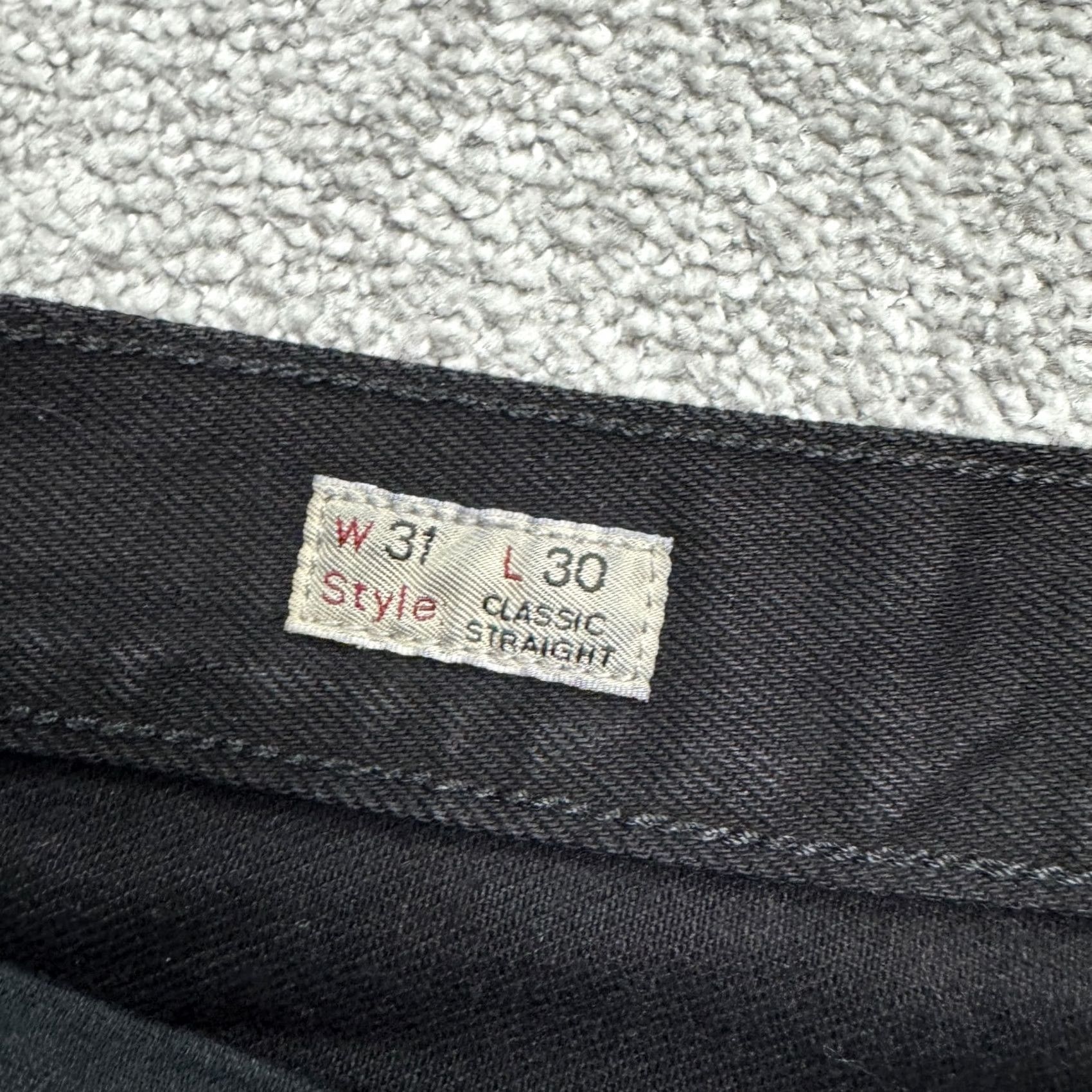 J.Crew J.Crew Jeans Mens 31x30 Black Denim Straight Leg Cotton Casual Stretch Size US 31 - 6 Thumbnail