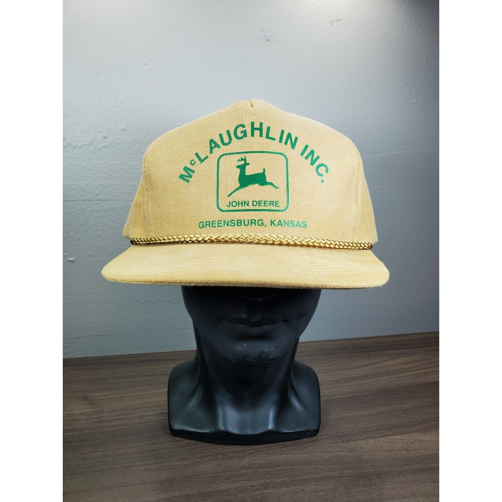 John Deere × Vintage John Deere McLaughlin Inc Greensburg Kansas Snapback Hat Cap Size ONE SIZE - 4 Thumbnail