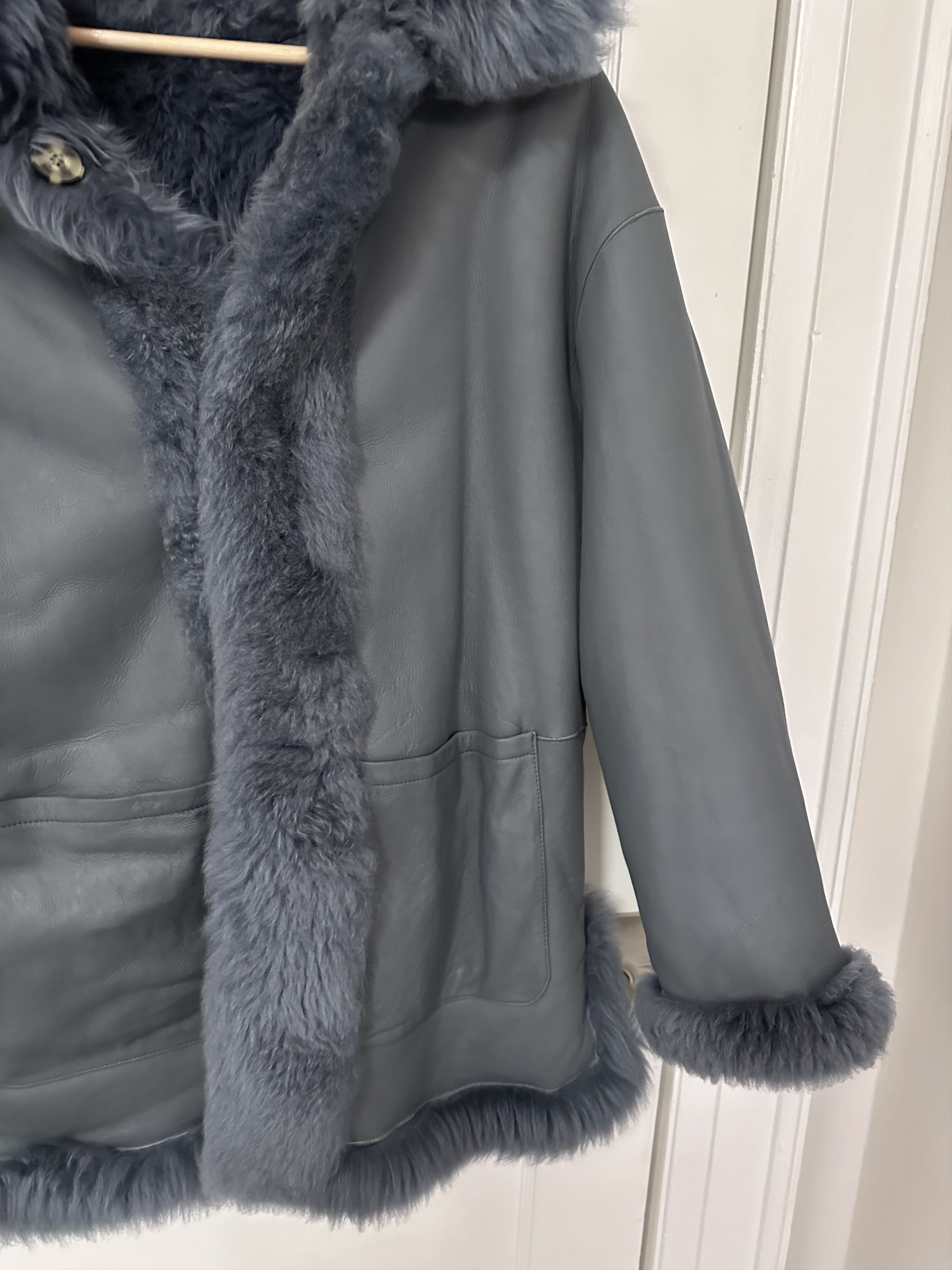 Yves Salomon Yves Salomon - Meteo Reversible Shearling Cashmere Jacket Size XS / US 0-2 / IT 36-38 - 8 Thumbnail