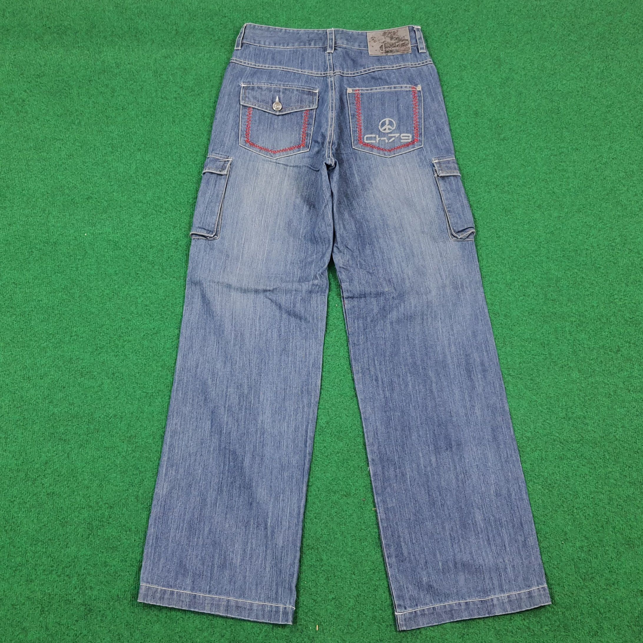 Karl Kani × Vintage Vintage Karl Kani CH79 Cargo Style Hip Hop Jeans Size US 28 / EU 44 - 4 Thumbnail