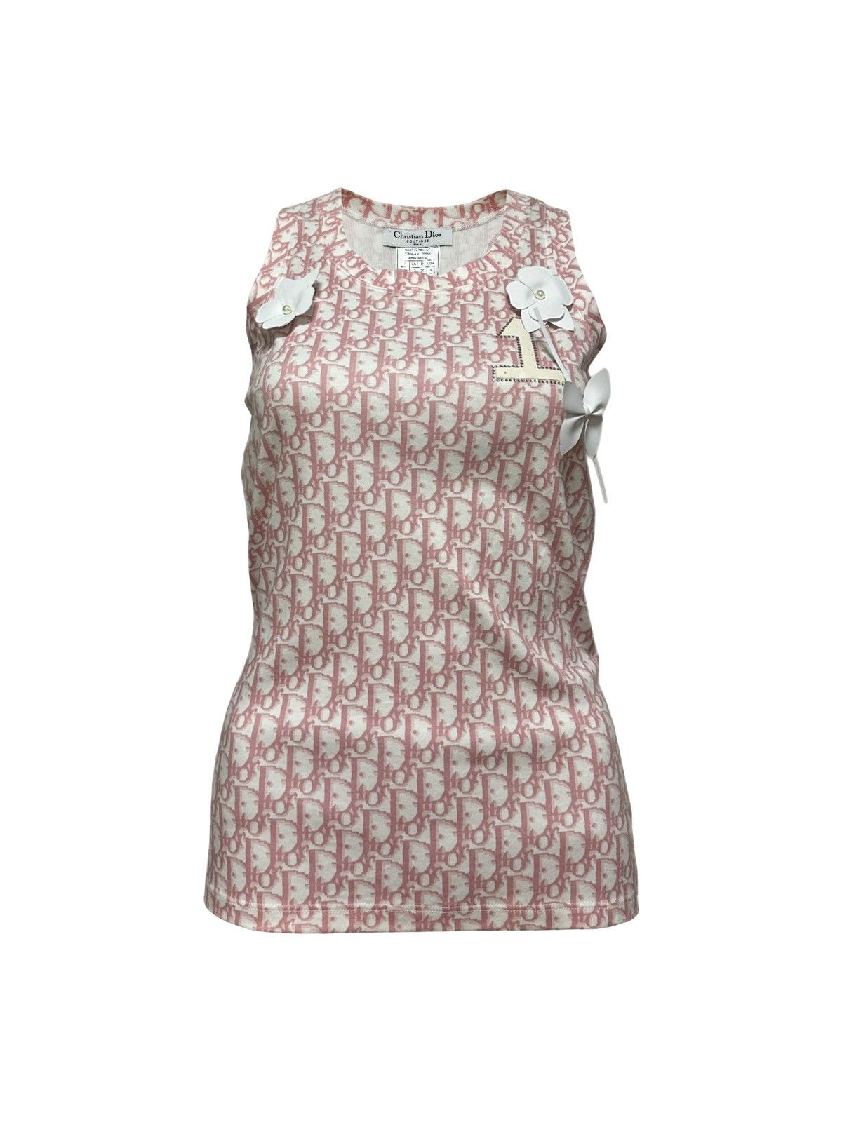 Christian Dior ディオール タンクトップ 花柄 トロッター CHRISTIAN DIOR S/S 2004 Trotter No. 1 Flower Tank Top