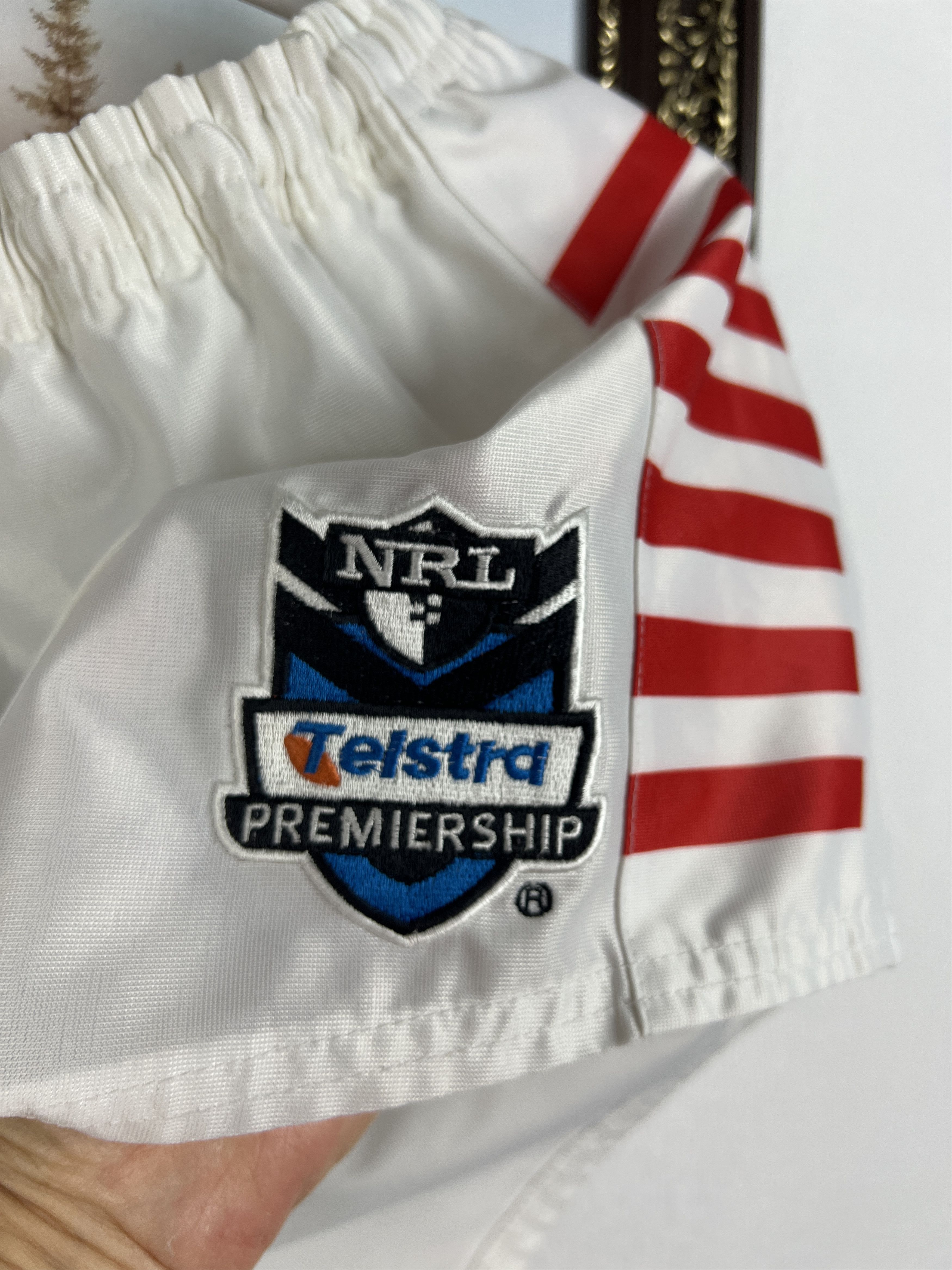 Adidas Vintage Adidas St George Illawarra Dragons NRL Shorts Rugby Size US 36 / EU 52 - 4 Thumbnail