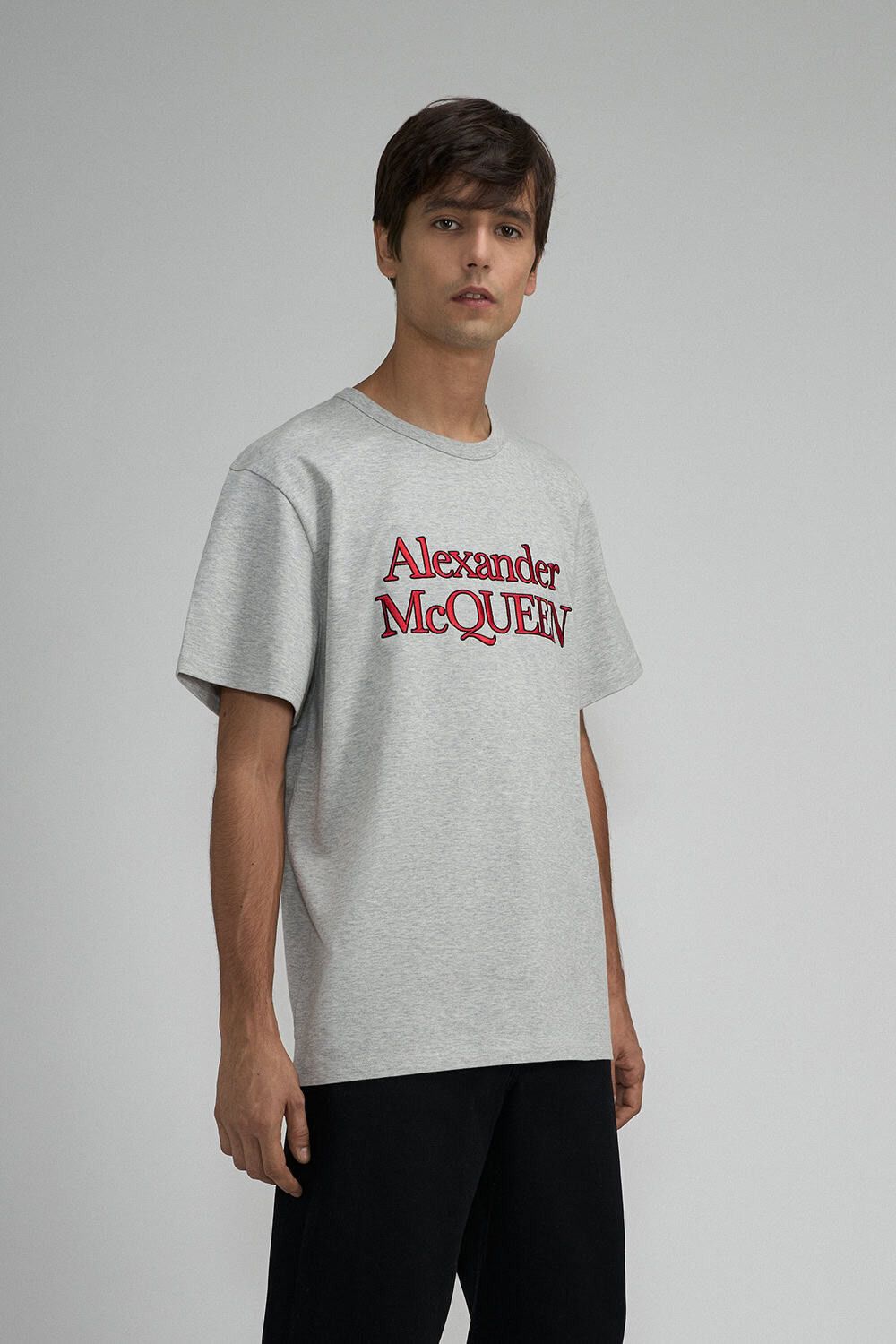 Alexander McQueen o1srvl11e0226 T-Shirt In Pale Grey Size US S / EU 44-46 / 1 - 3 Thumbnail