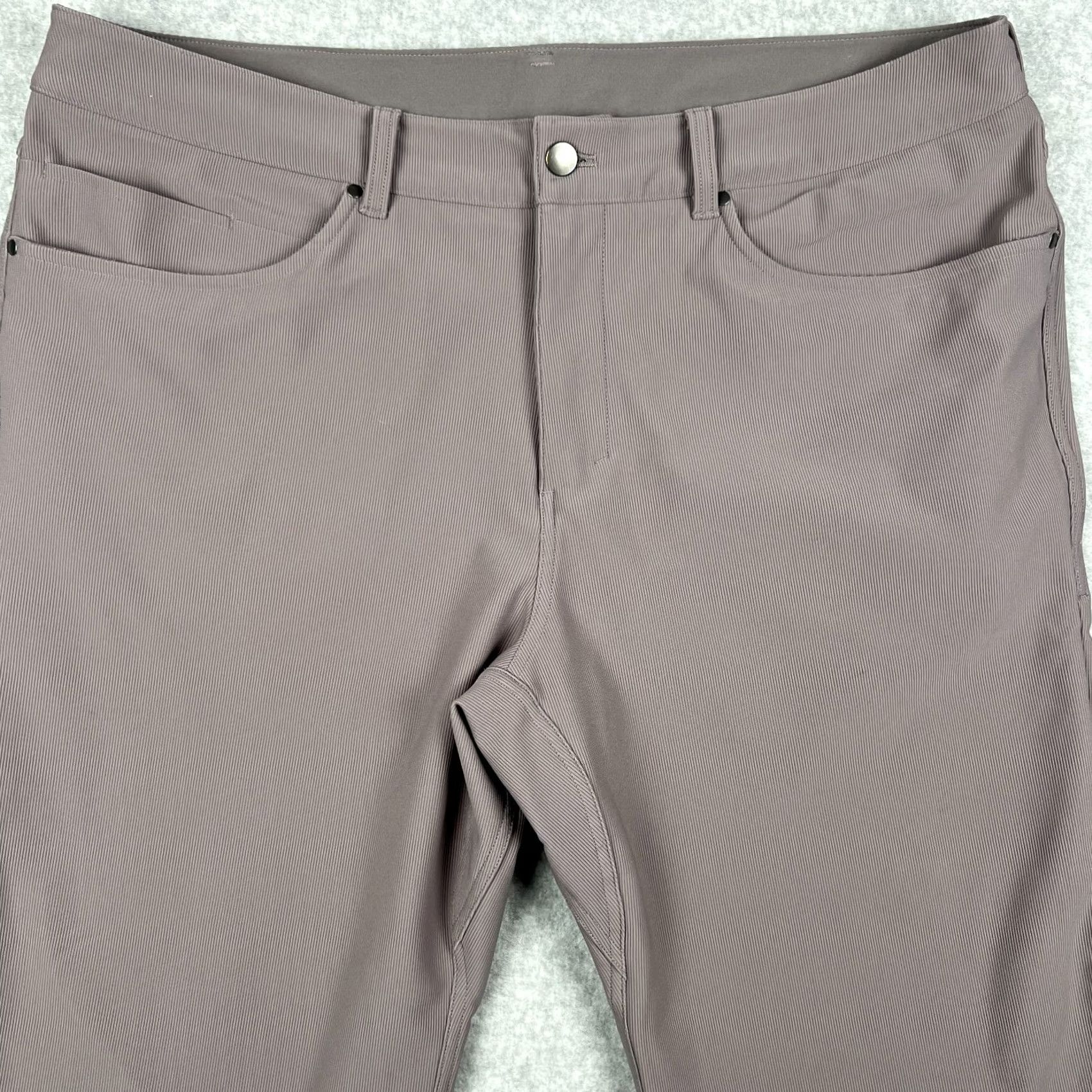 Lululemon Lululemon ABC Relaxed fit Crop Pants Corduroy 38x27 Mens Grey Stretch M5AHUS Size US 38 / EU 54 - 3 Thumbnail