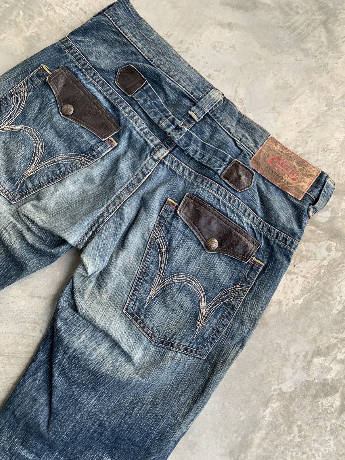 Edwin × Japanese Brand Vintage Edwin Tokyo Japan Blue Trip Size US 36 / EU 52 - 11 Thumbnail