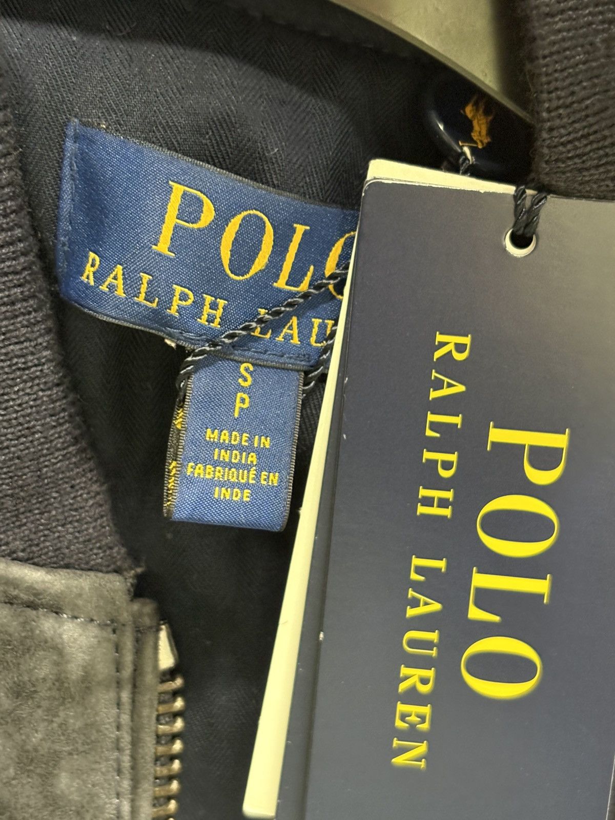 Polo Ralph Lauren Navy Suede Bomber Jacket Ralph Lauren Men’s Size S – New Size US S / EU 44-46 / 1 - 6 Thumbnail