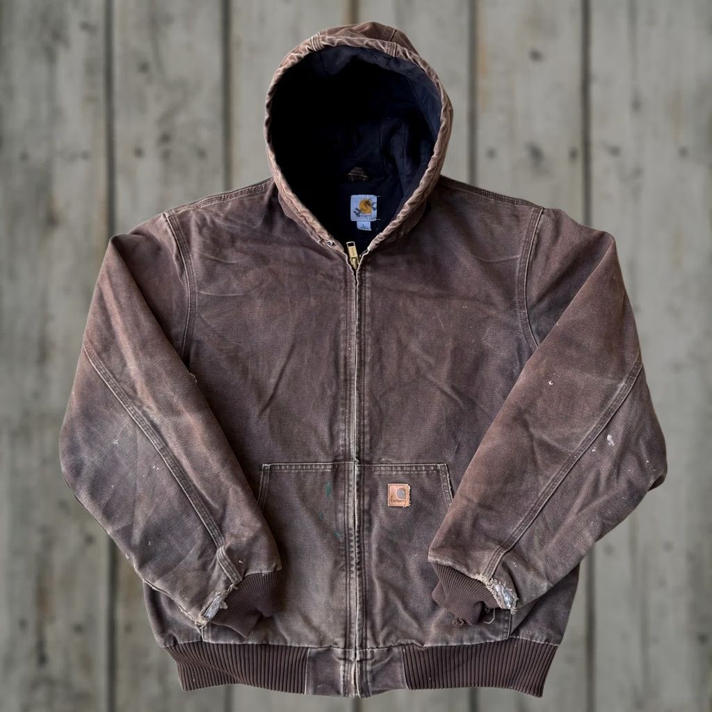 Carhartt × Vintage Dark Brown Vintage Carhartt Active Jacket J130