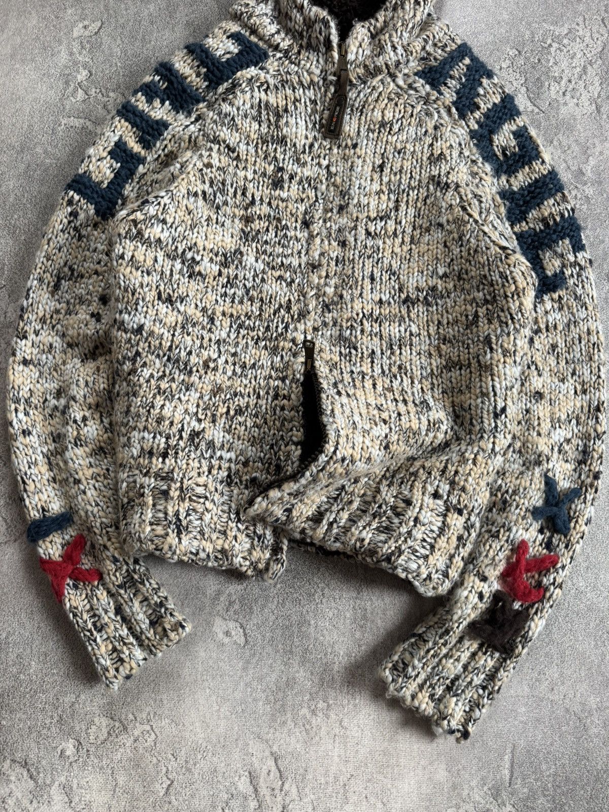 Energie ENERGIE x MISS SIXTY M/size Chunky knitted hoodie jacket fur Size M / US 6-8 / IT 42-44 - 2 Thumbnail