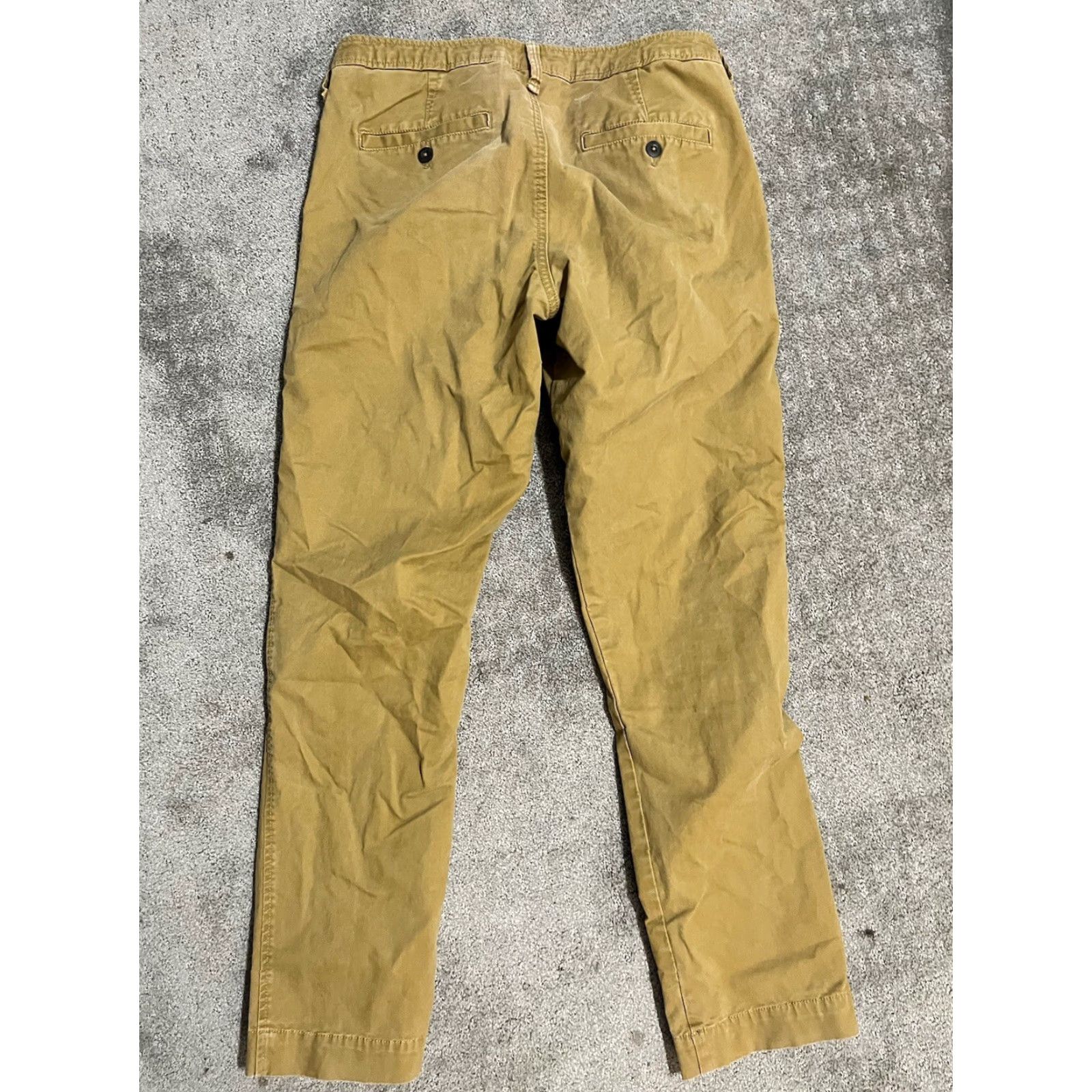 Vintage Aéropostale Slim Straight Khaki Chino Pants 30x30 Beige Mens Size US 30 / EU 46 - 3 Thumbnail