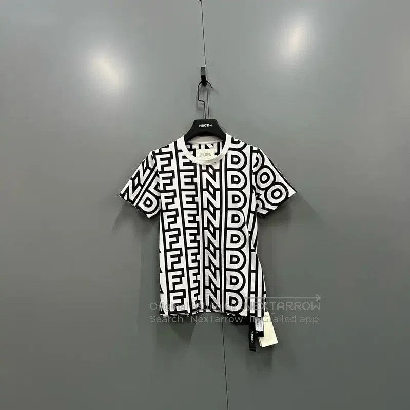 Fendi Fendi Summer Black Cotton Logo Short Sleeve Tee . Size XXS / US 00 / IT 34 - 1 Thumbnail