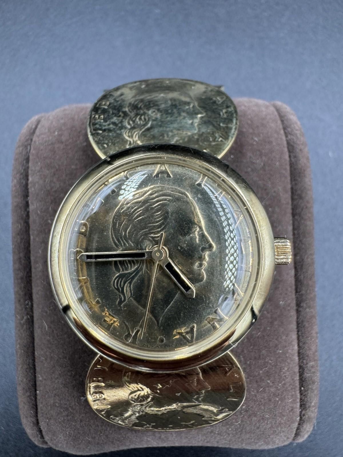 Other Vintage Vicence Italy 14K Gold Lira Coin Watch Milor for Par Size ONE SIZE - 2 Thumbnail