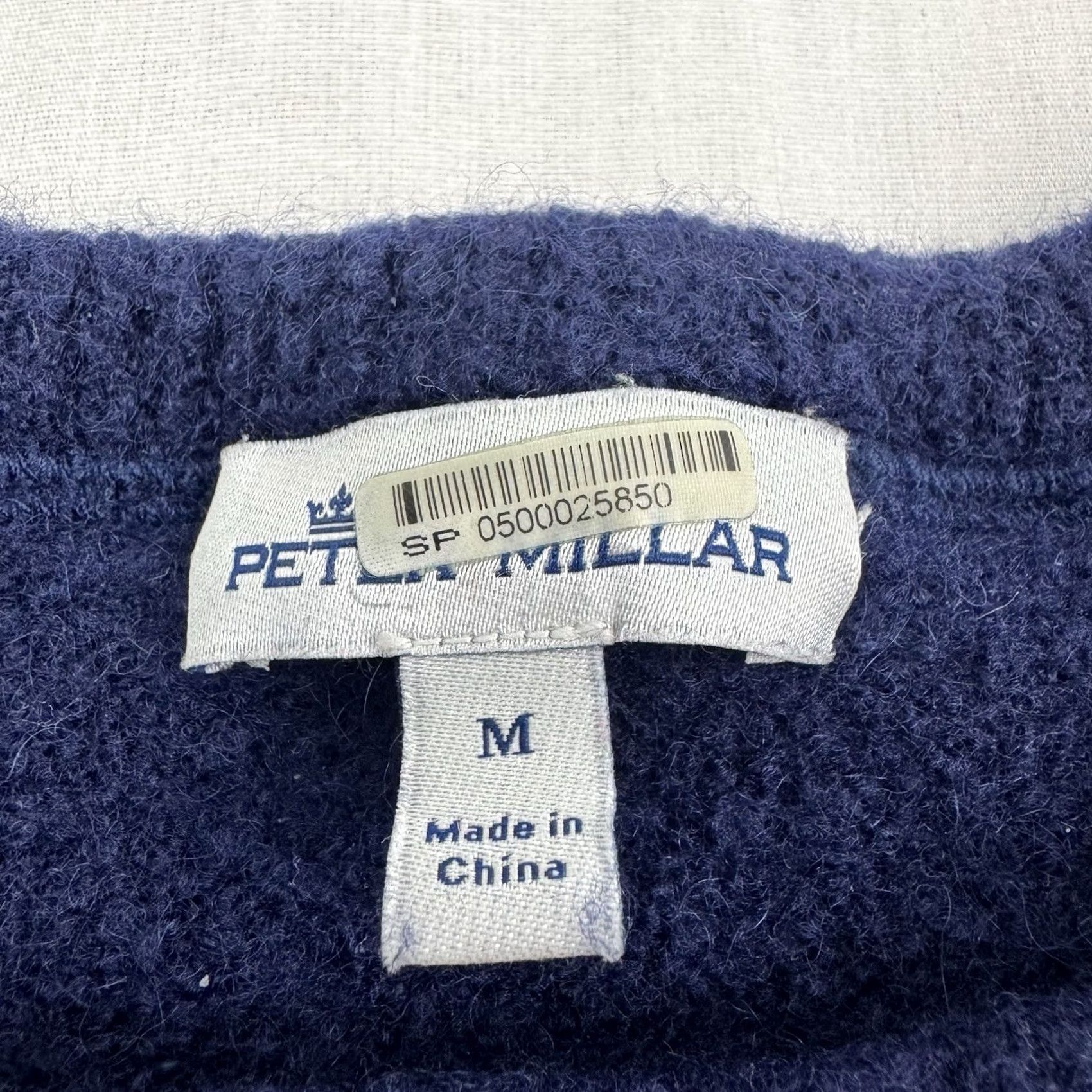 Peter Millar Peter Millar Sweater Pullover Mens XL Navy Blue Merino Wool Yak Preppy Classic Knit Crew Neck Casual Business Golf Size US XL / EU 56 / 4 - 2 Thumbnail