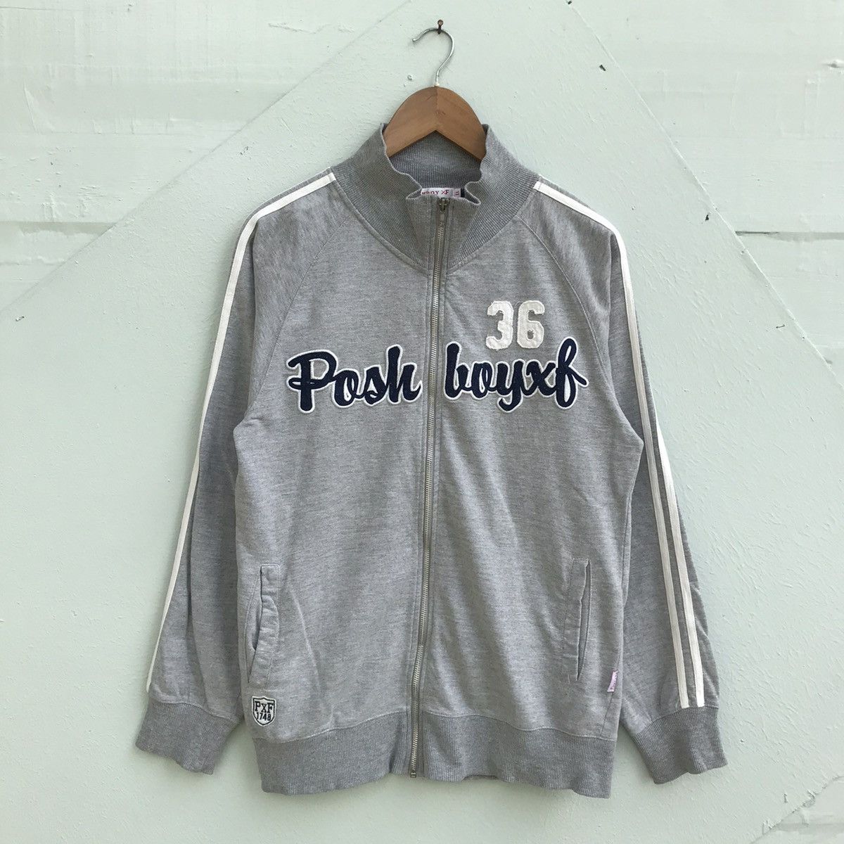 Japanese Brand Poshboy Spell Out Bold Sweater Zip Up Size US S / EU 44-46 / 1 - 1 Thumbnail