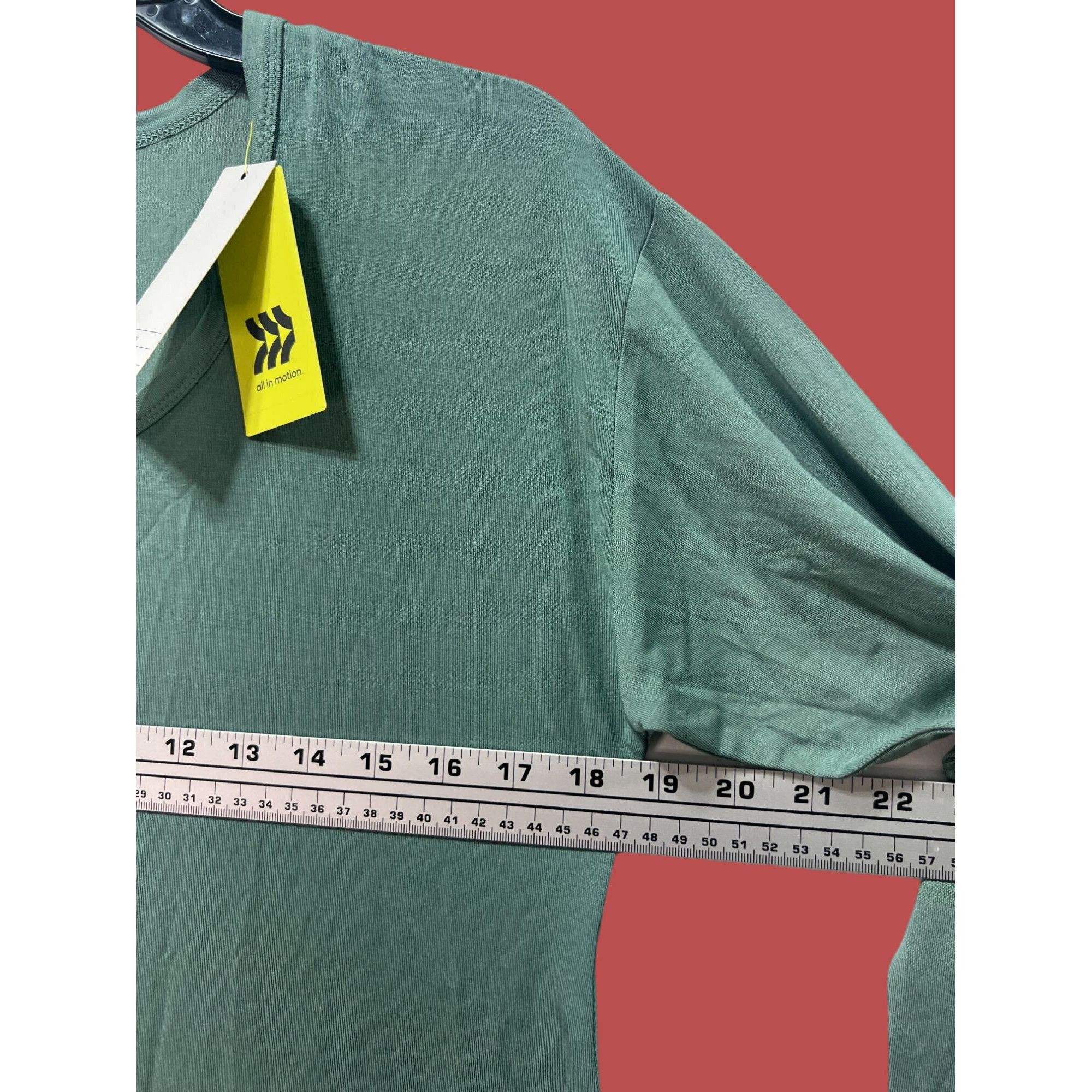 Other All In Motion - Women's Side Slit Long Sleeve Top - Green - Size XS / US 0-2 / IT 36-38 - 5 Thumbnail
