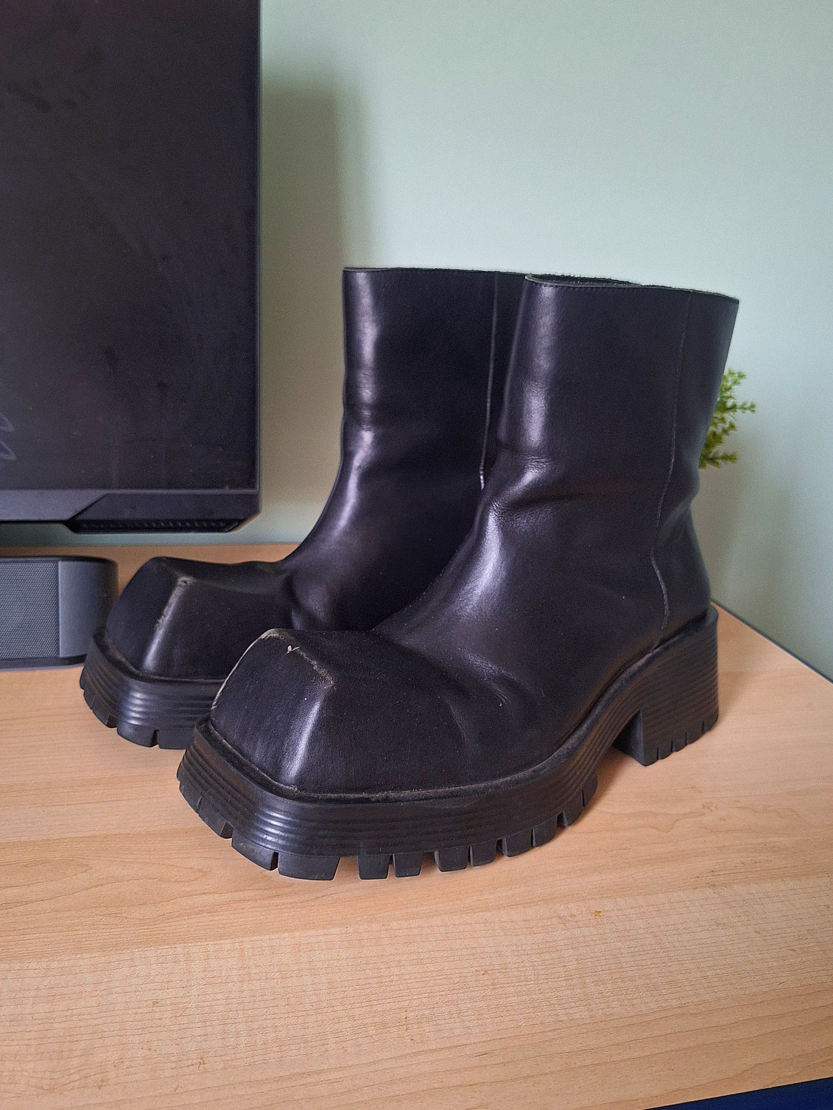 Balenciaga Balenciaga Leather Trooper Boots by Demna | Grailed