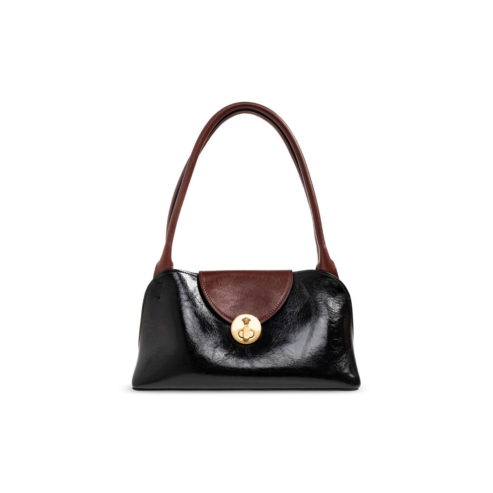 Versace VERSACE Vivian Small Black Leather Shoulder Bag New & Authen Size ONE SIZE - 1 Thumbnail