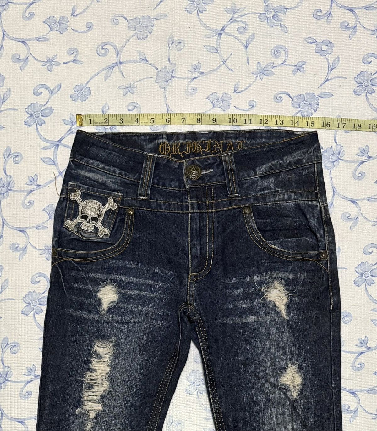 Japanese Brand Japanese Original Jeans Streetwear Flared Distressed Denim Size US 31 - 3 Thumbnail