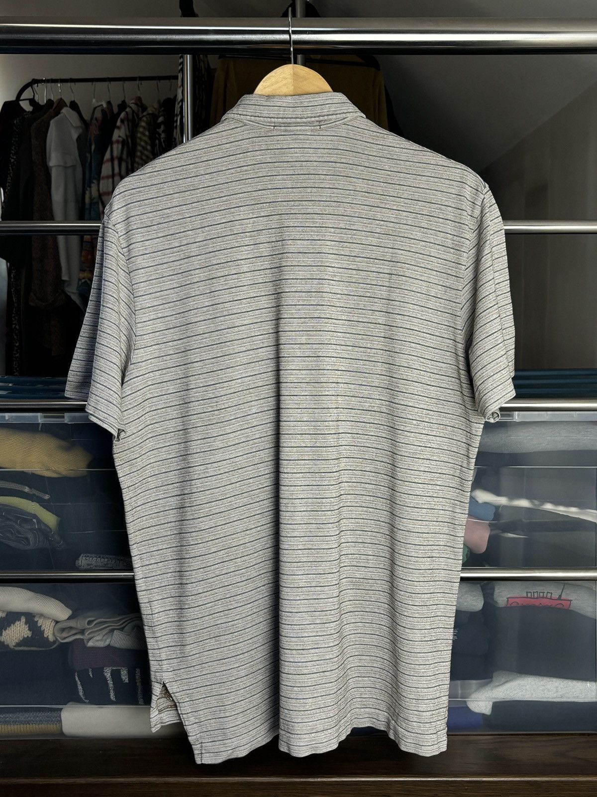 Polo Ralph Lauren × Vintage Polo Ralph Lauren Striped Polo Shirt Size US L / EU 52-54 / 3 - 3 Thumbnail