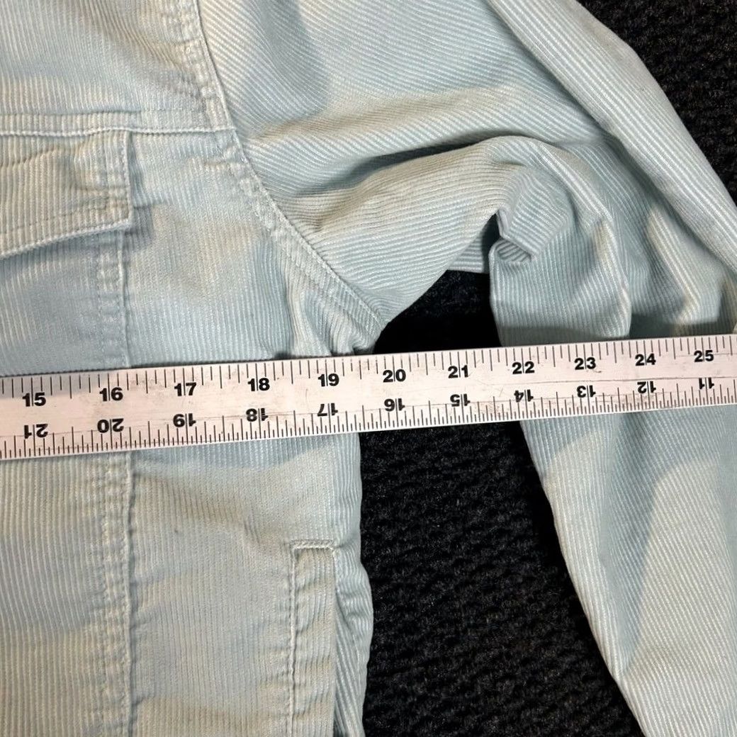 Vintage LL Bean Womens Petite Medium Corduroy Trucker Jacket Light Blue Cotton Size M / US 6-8 / IT 42-44 - 4 Thumbnail