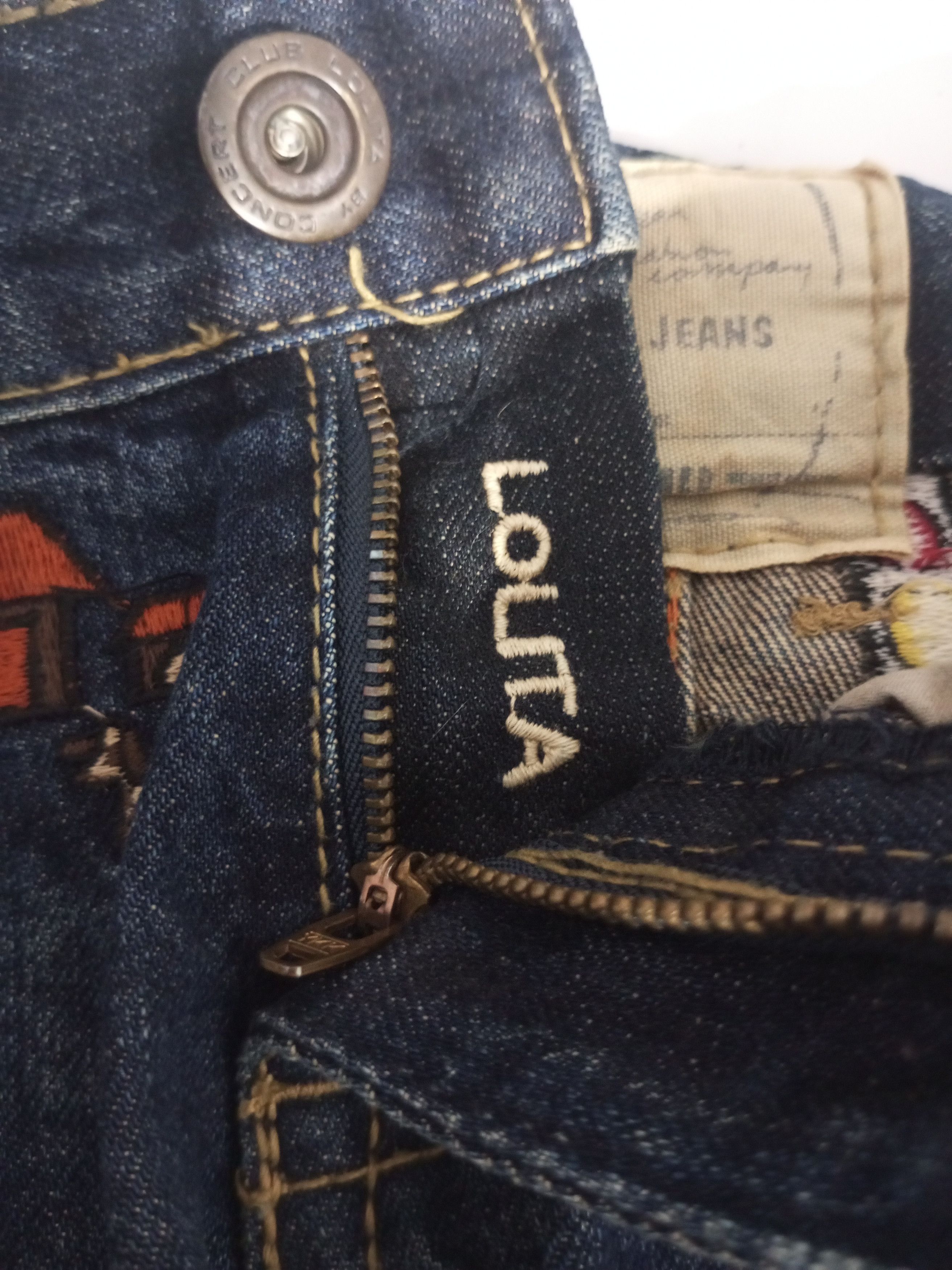 20471120 Yoshitomo nara x LOLITA Jeans Concert Club "scholl zone" Size US 29 - 14 Thumbnail
