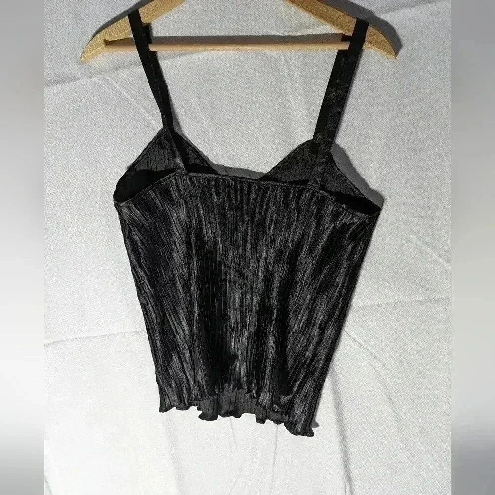 Designer Escapade black women's pleated shell with straps sz M made Size M / US 6-8 / IT 42-44 - 3 Thumbnail