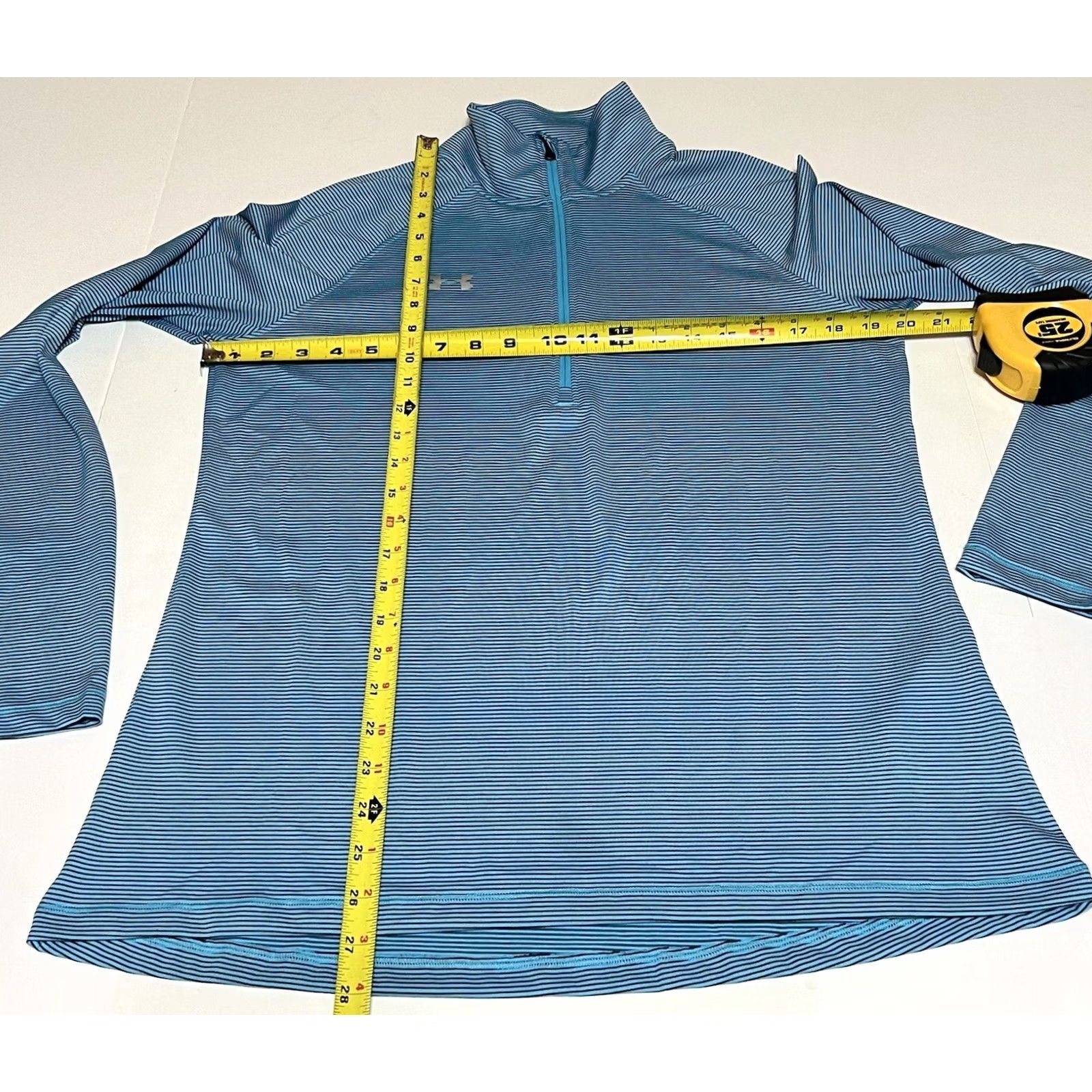 Under Armour Under Armour Stripe Tech Green 1/4 Zip Top Women M Pullover Activewear Sports 1/4 Zip Regular Size Medium Size M / US 6-8 / IT 42-44 - 4 Thumbnail