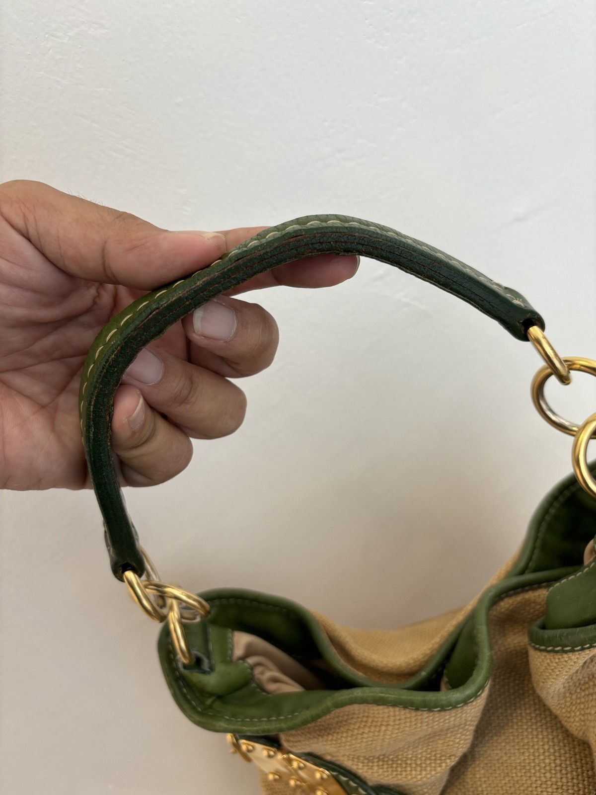 Miu Miu Miu Miu Canvas tote bag. Size ONE SIZE - 12 Thumbnail