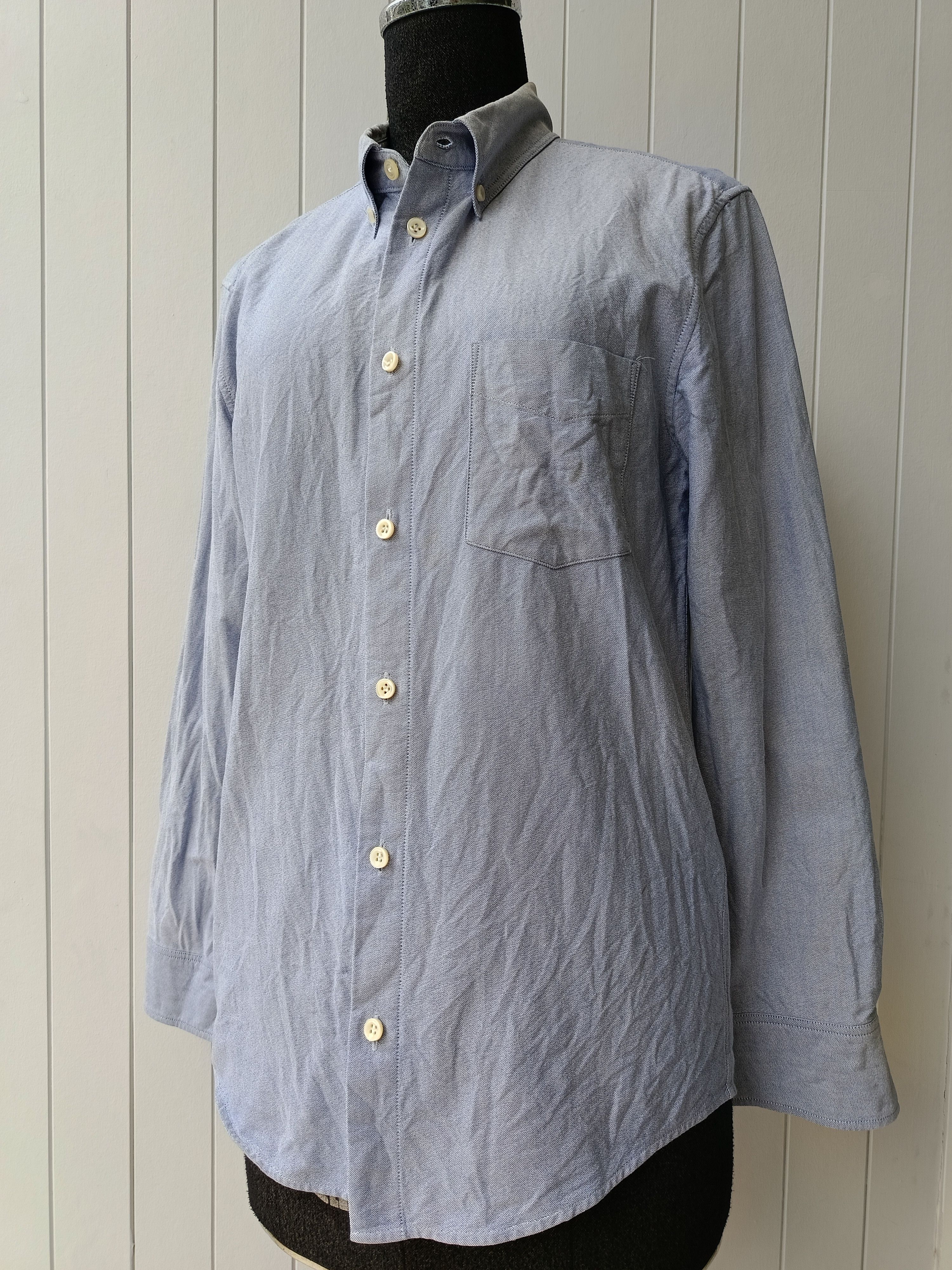 A.P.C. APC A.P.C. Rue Madame Paris blue oxford shirt XS Size US XS / EU 42 / 0 - 1 Thumbnail