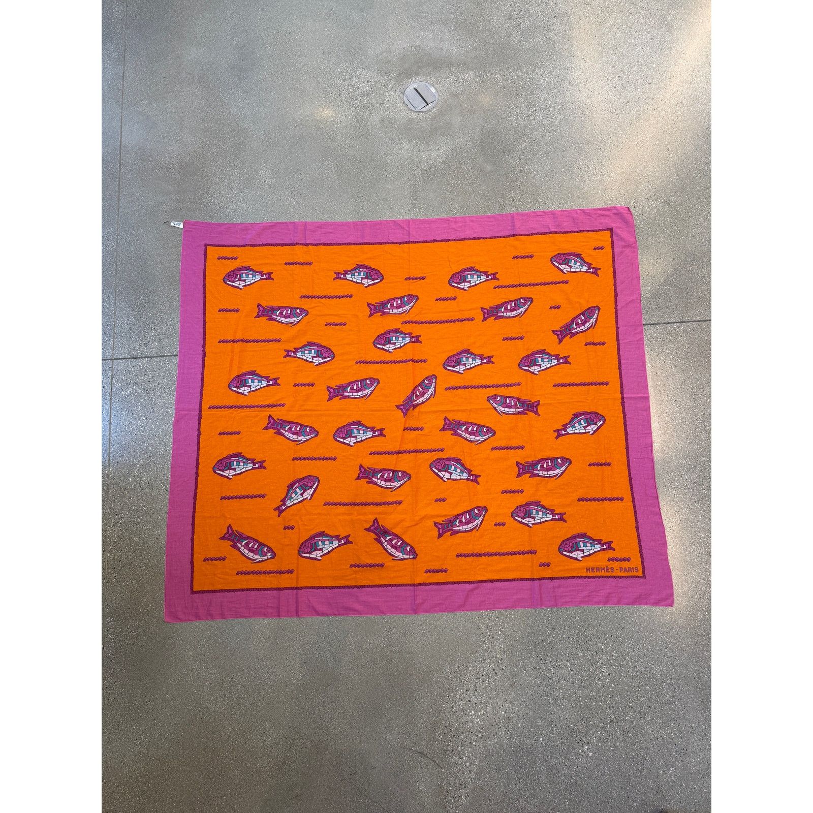 Hermes Hermes Mosaic Fish Print Pareo Wrap Shawl Scarf Size ONE SIZE - 1 Thumbnail