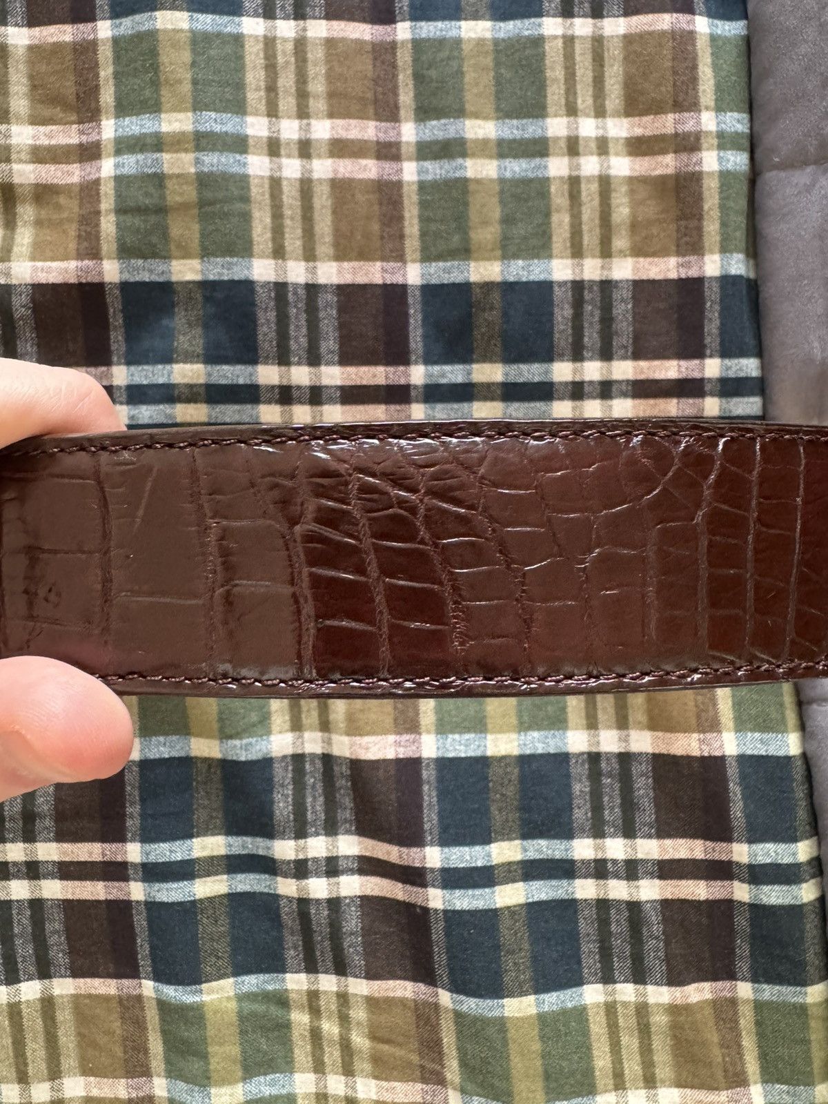 Stefano Ricci Stefano Ricci Alligator Belt Size 38 - 8 Thumbnail