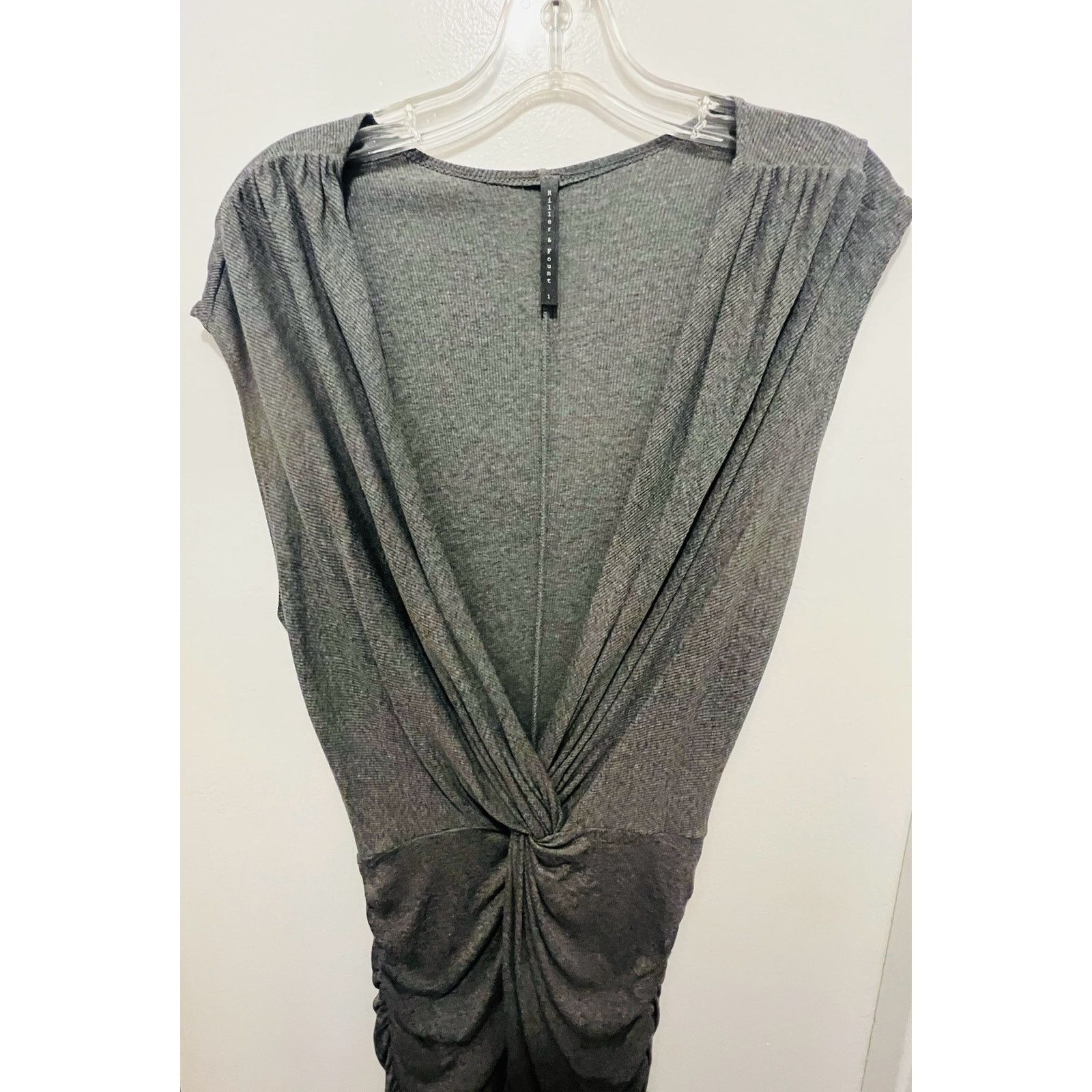 Anthropologie Riller & Fount Anthropologie twisted gray dress Sz 1 S Size S / US 4 / IT 40 - 4 Thumbnail