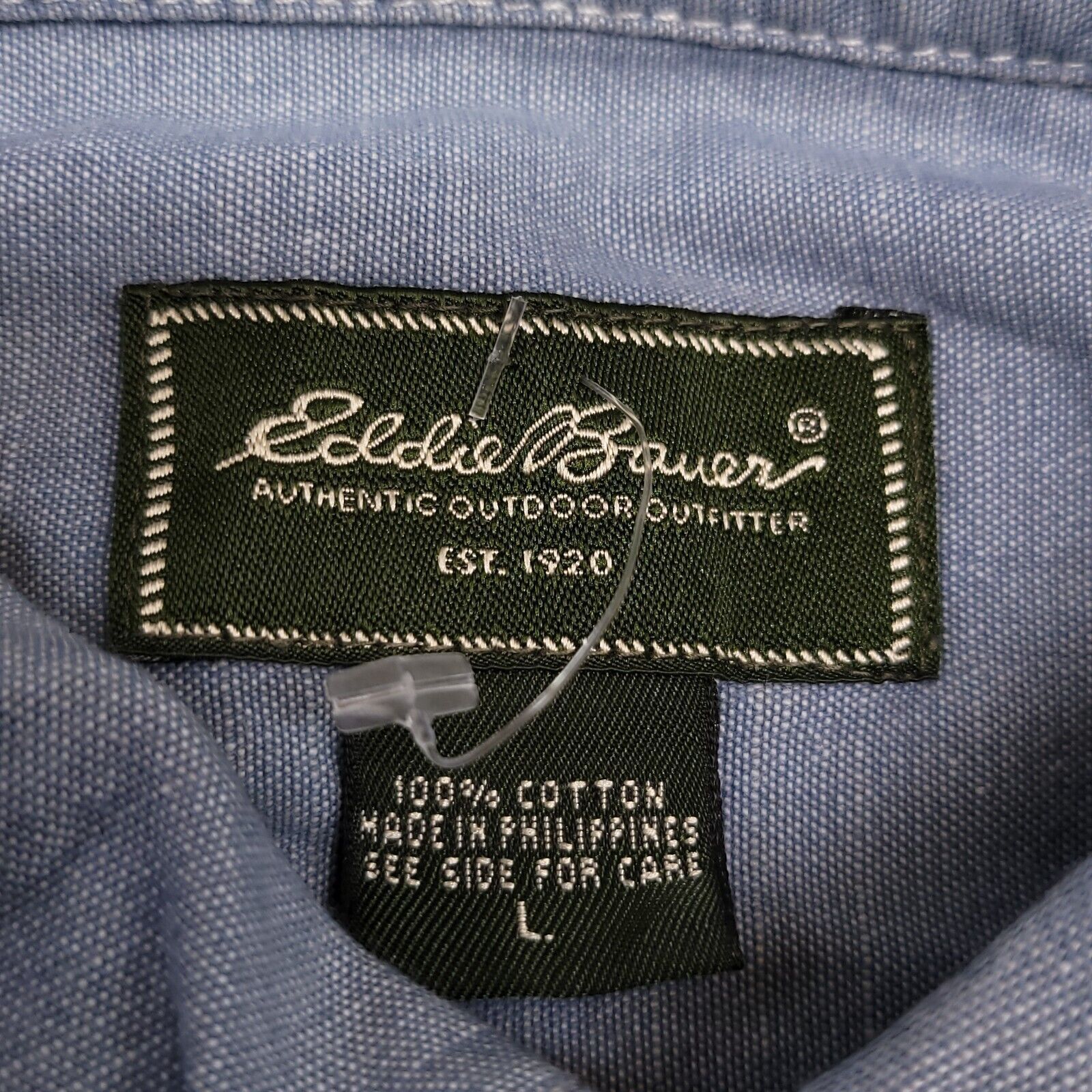 Eddie Bauer Eddie Bauer Casual Button Up Shirt Mens Size Large L Blue Size US L / EU 52-54 / 3 - 3 Thumbnail