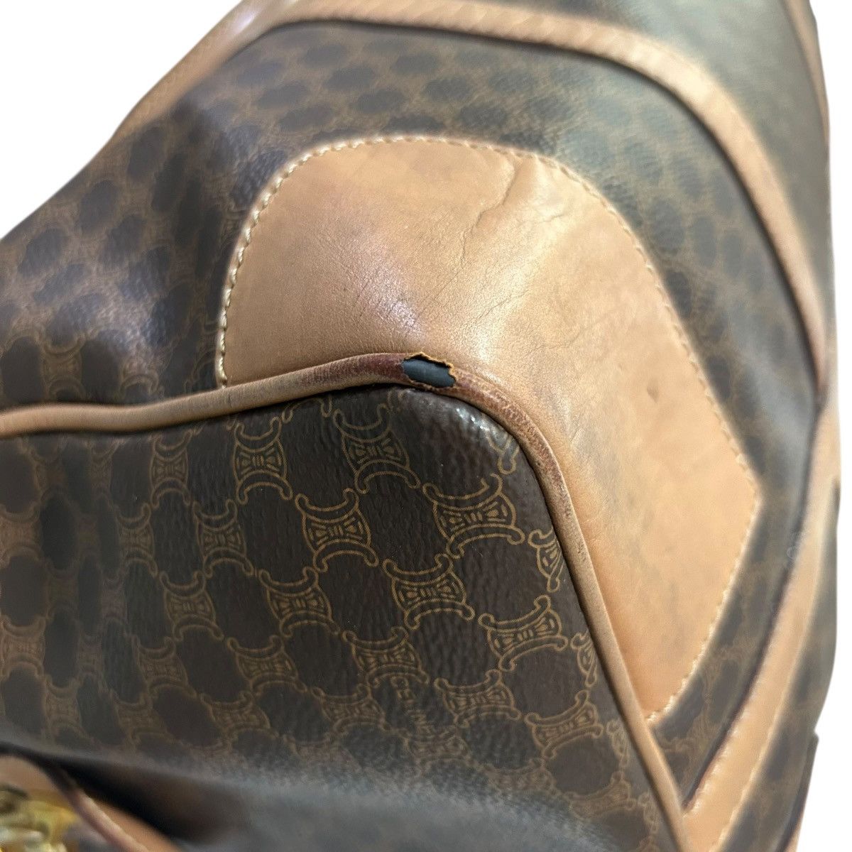 Celine × Vintage 🔥RARE🔥CELINE VINTAGE MONOGRAM DUFFLE TRAVEL BAG Size ONE SIZE - 19 Thumbnail