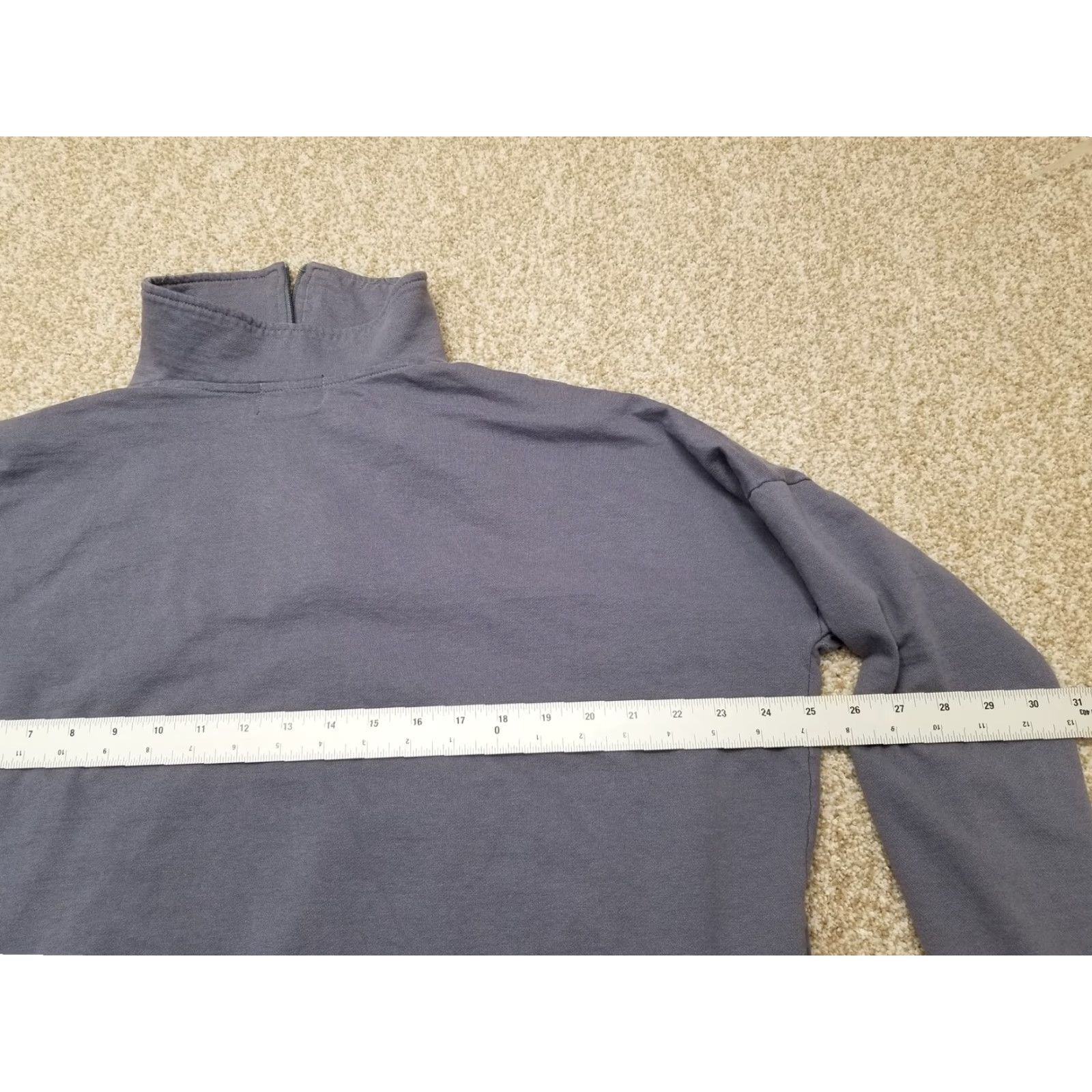Vintage VINTAGE Salty Hoodie Mens M Steel Gray 1/4 Zip Pullover Highneck Casual Sweatshirt Gray Logo Size US M / EU 48-50 / 2 - 7 Thumbnail