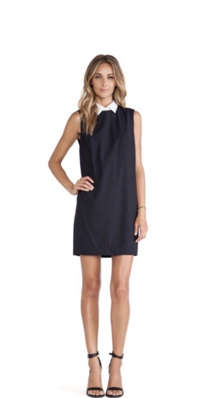 Theory Theory 'Audrice' Wool-Blend Dress/Detachable Collar S/4 Size M / US 6-8 / IT 42-44 - 1 Thumbnail