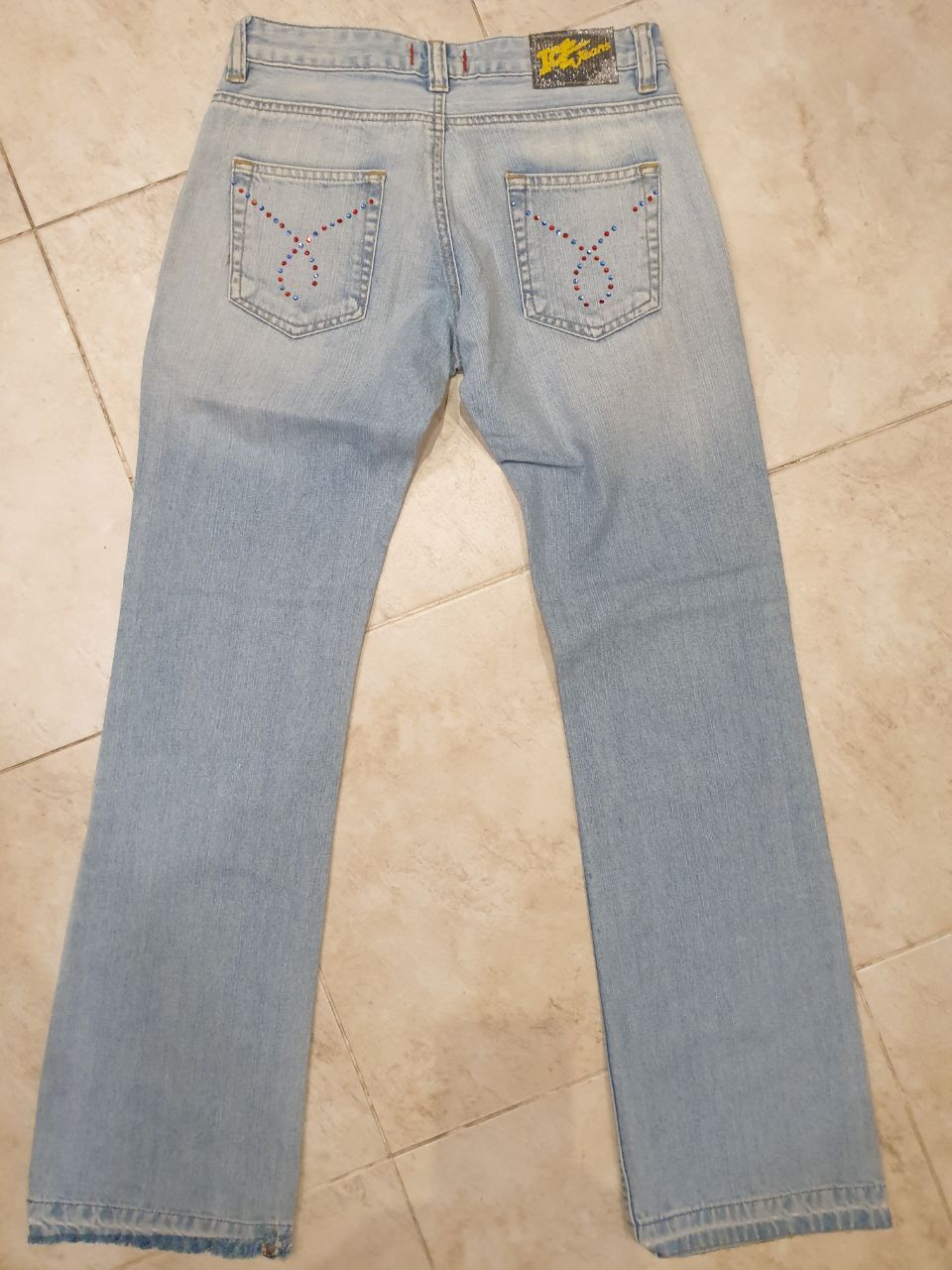 Iceberg y2k low rise jeans with sequins / beads 34" sz 29 Iceberg Size 34" / US 12 / IT 48 - 11 Thumbnail