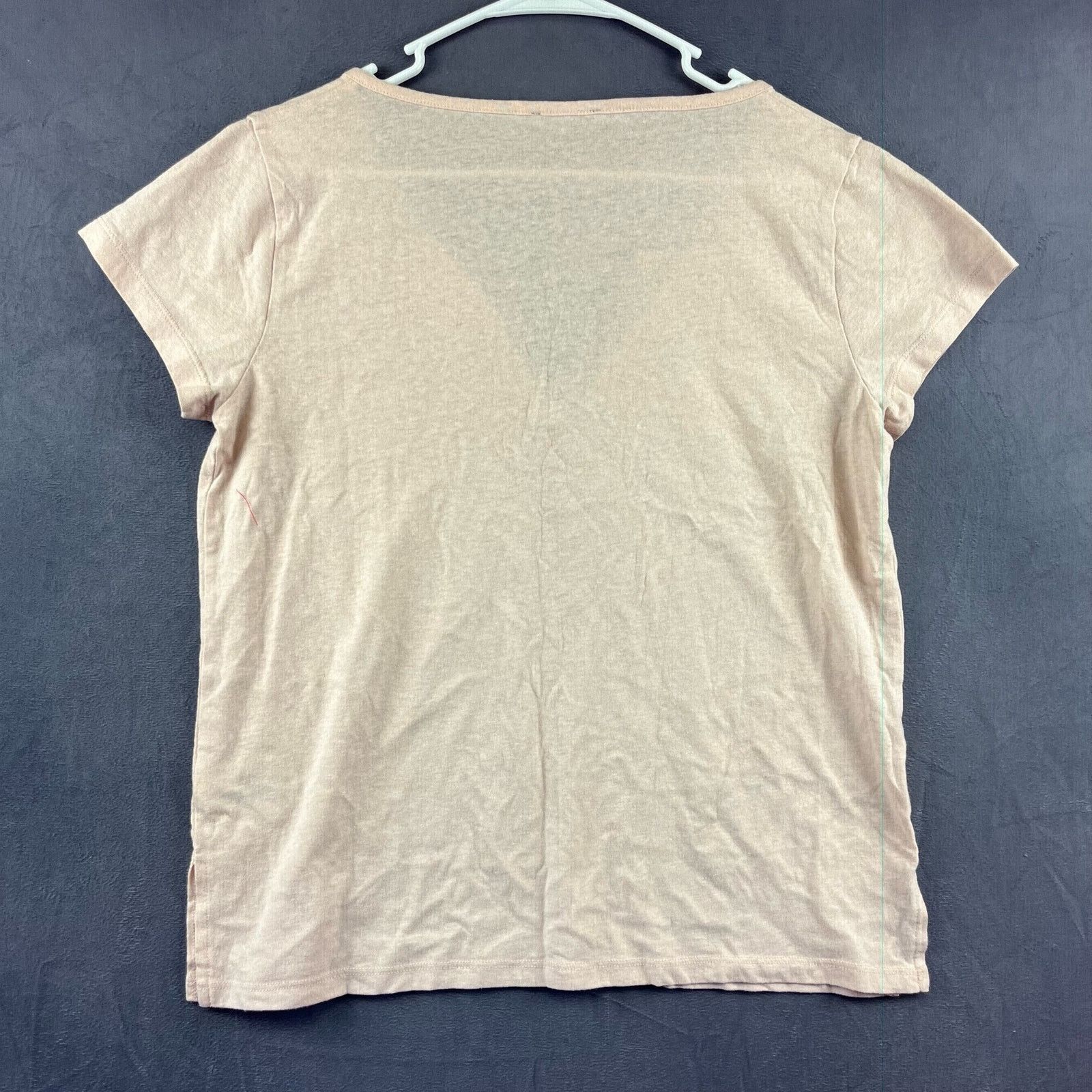 J.Crew J. Crew Cut V- Neck Shirt Women's Medium Light Basic Size M / US 6-8 / IT 42-44 - 5 Thumbnail